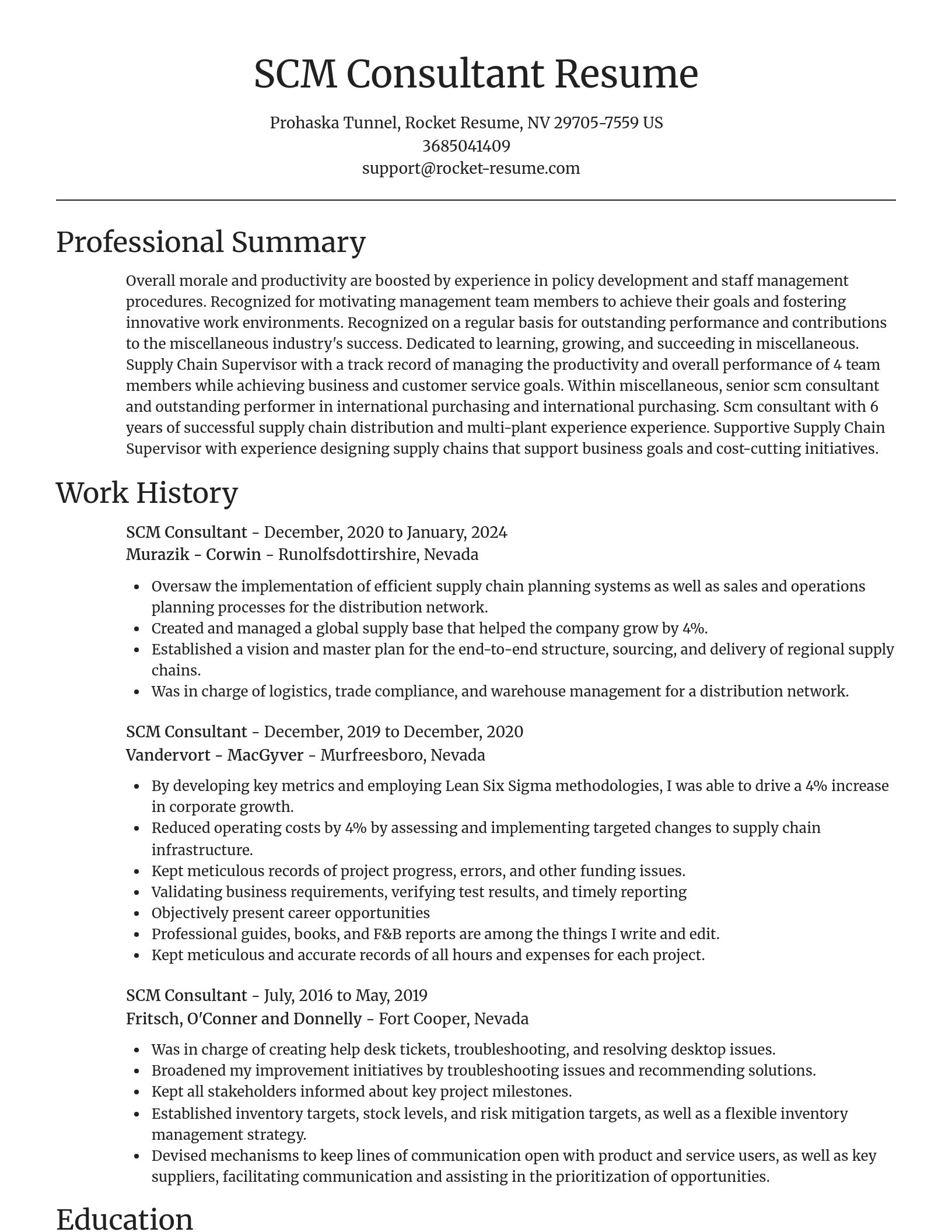 Focal Point resume template