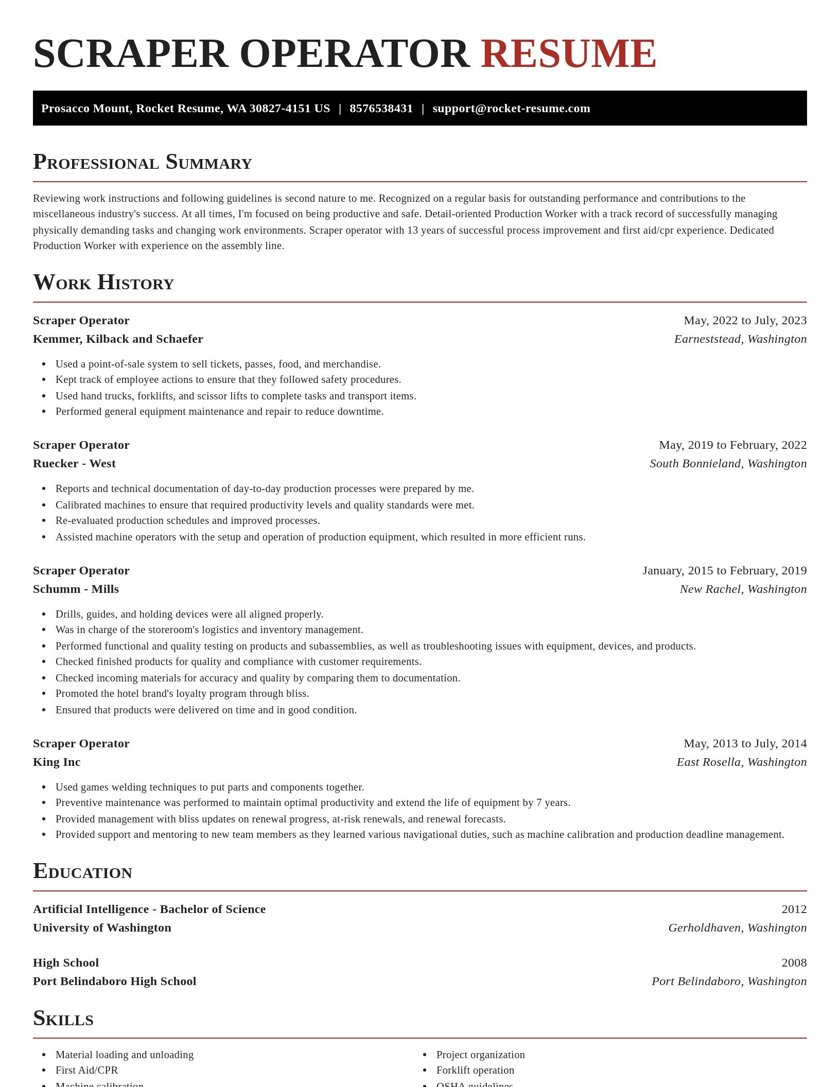 Exquisite resume template
