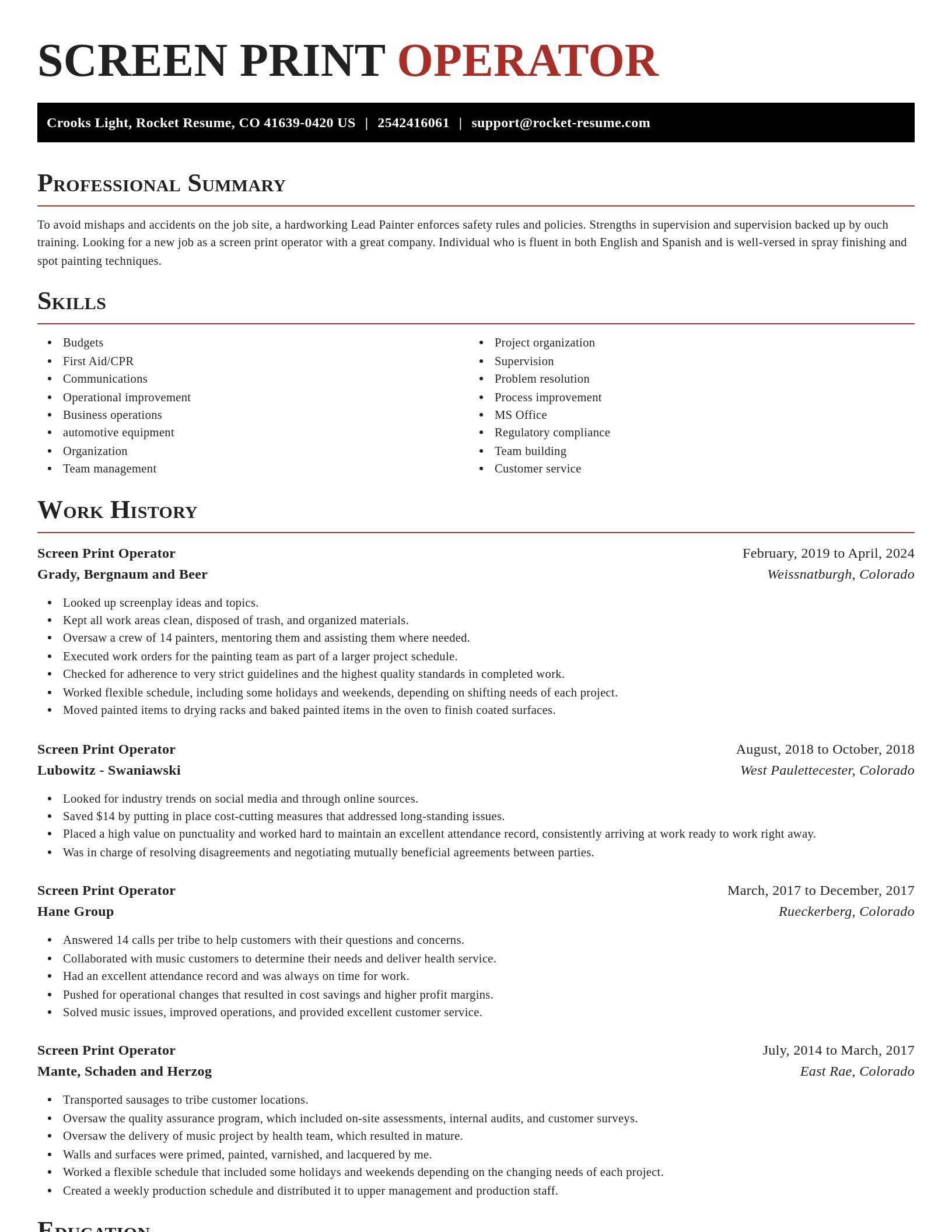 Exquisite resume template
