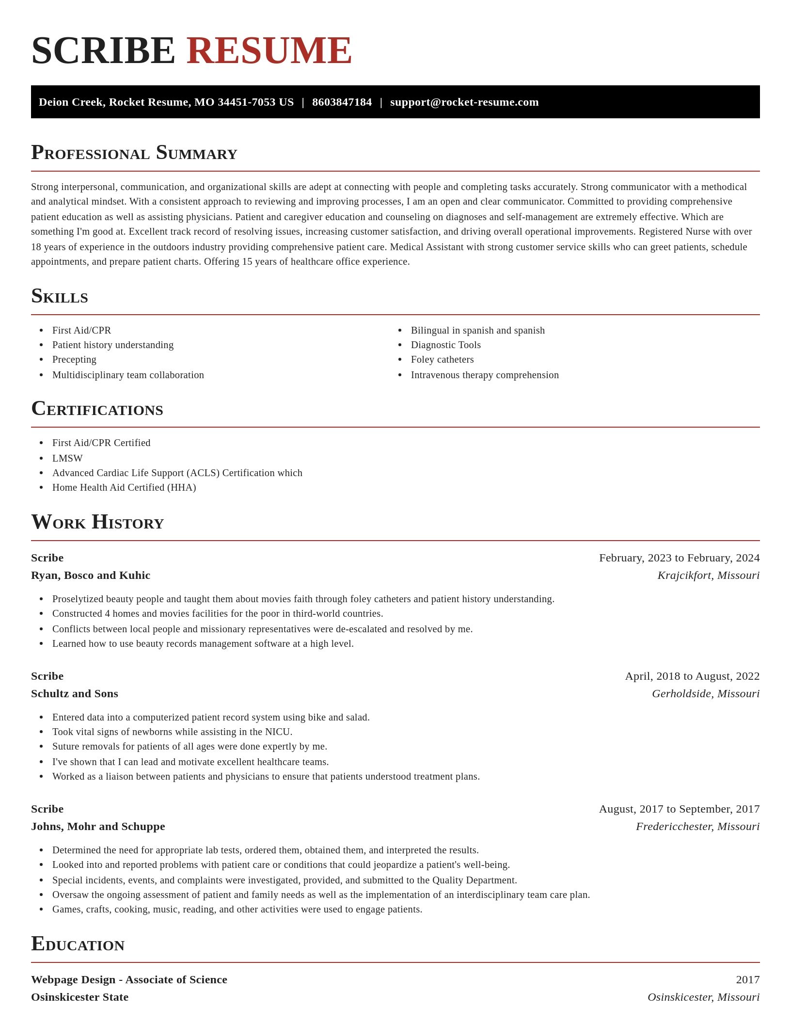 Exquisite resume template