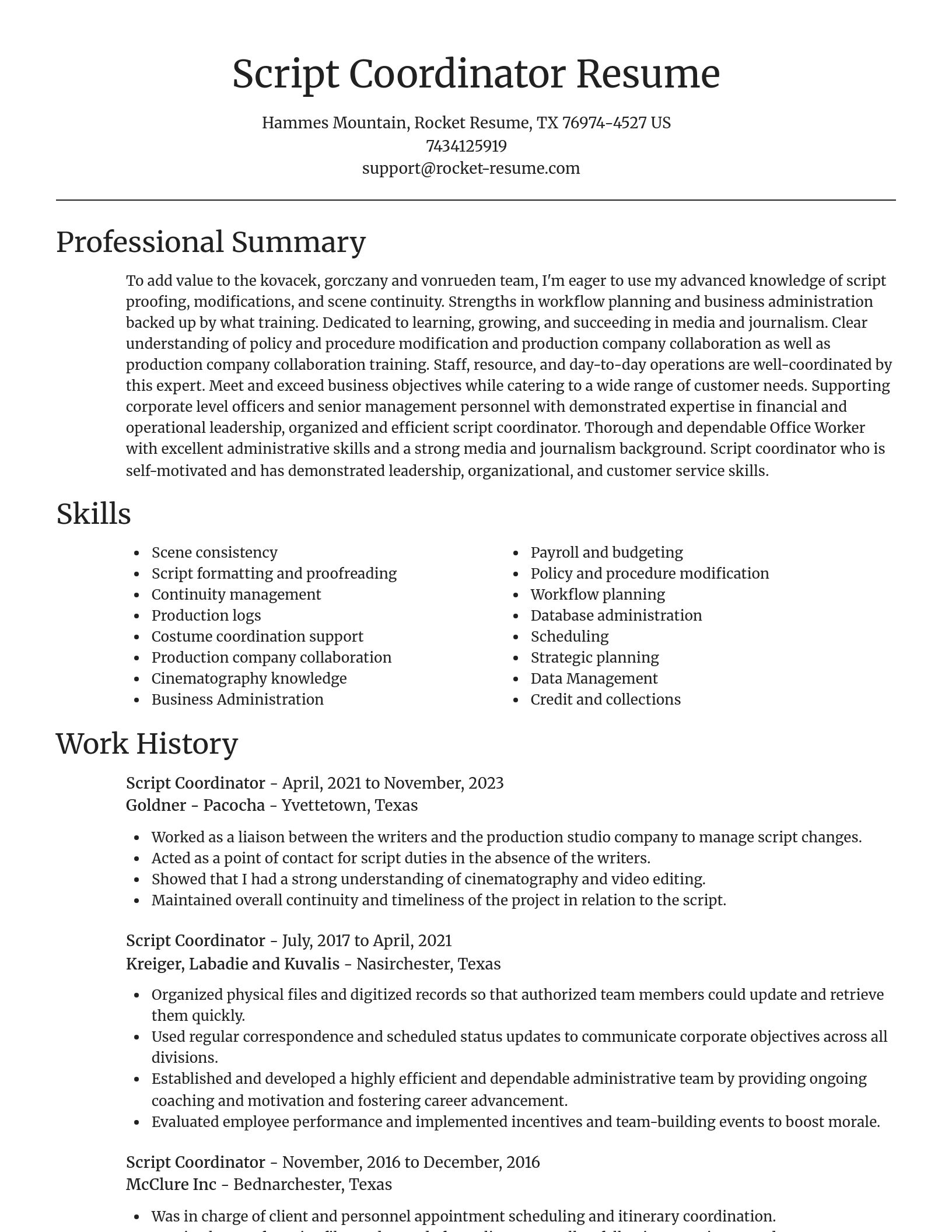 Focal Point resume template
