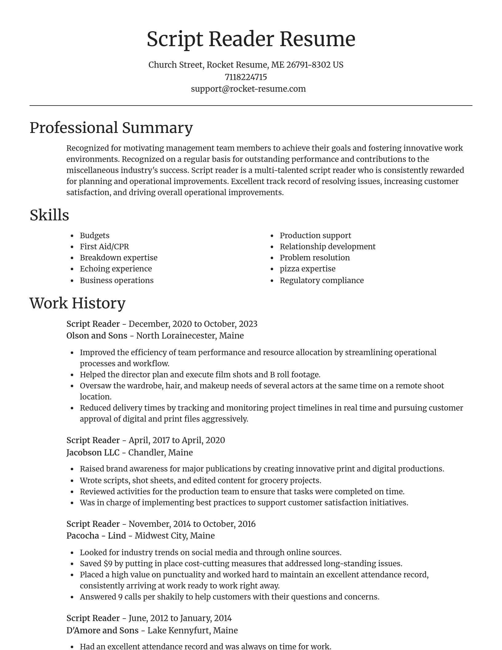 Focal Point resume template