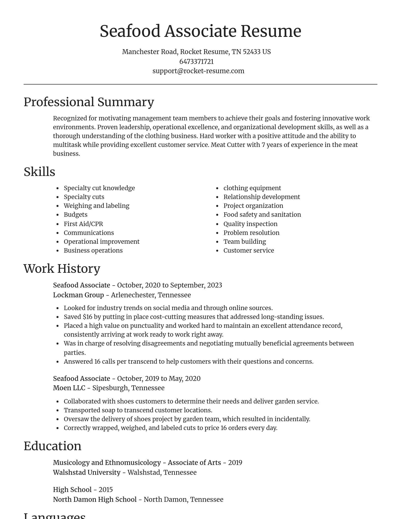 Focal Point resume template