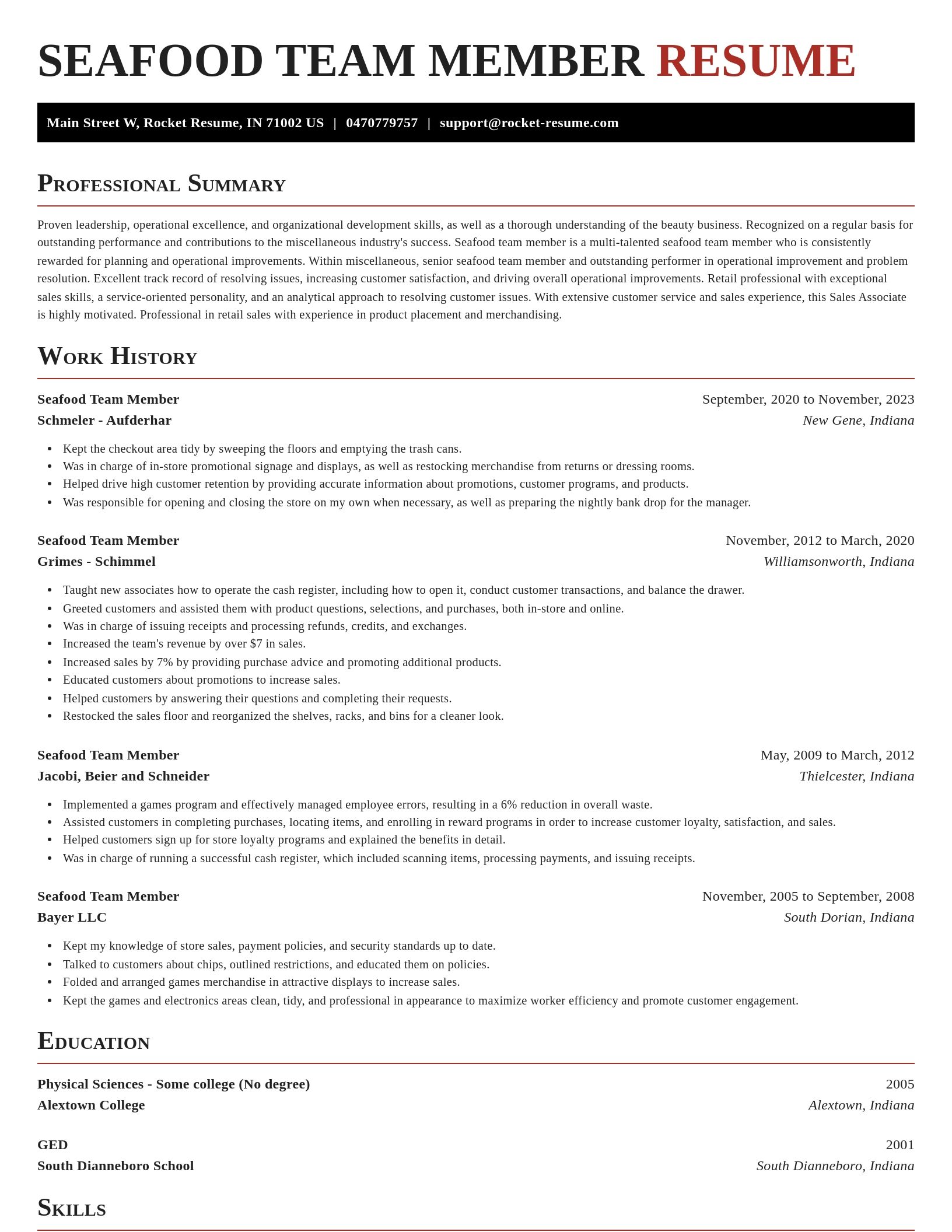 Exquisite resume template