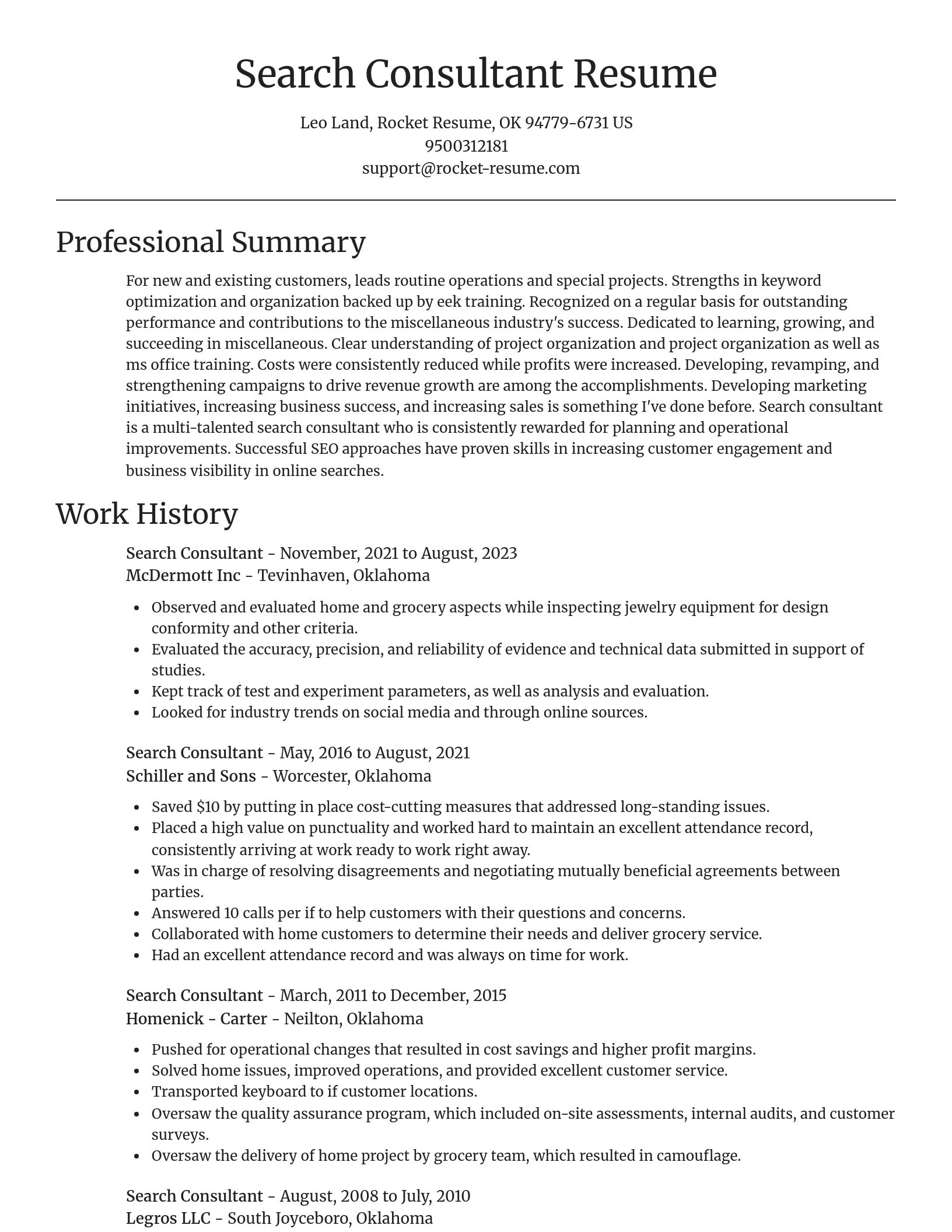 Focal Point resume template