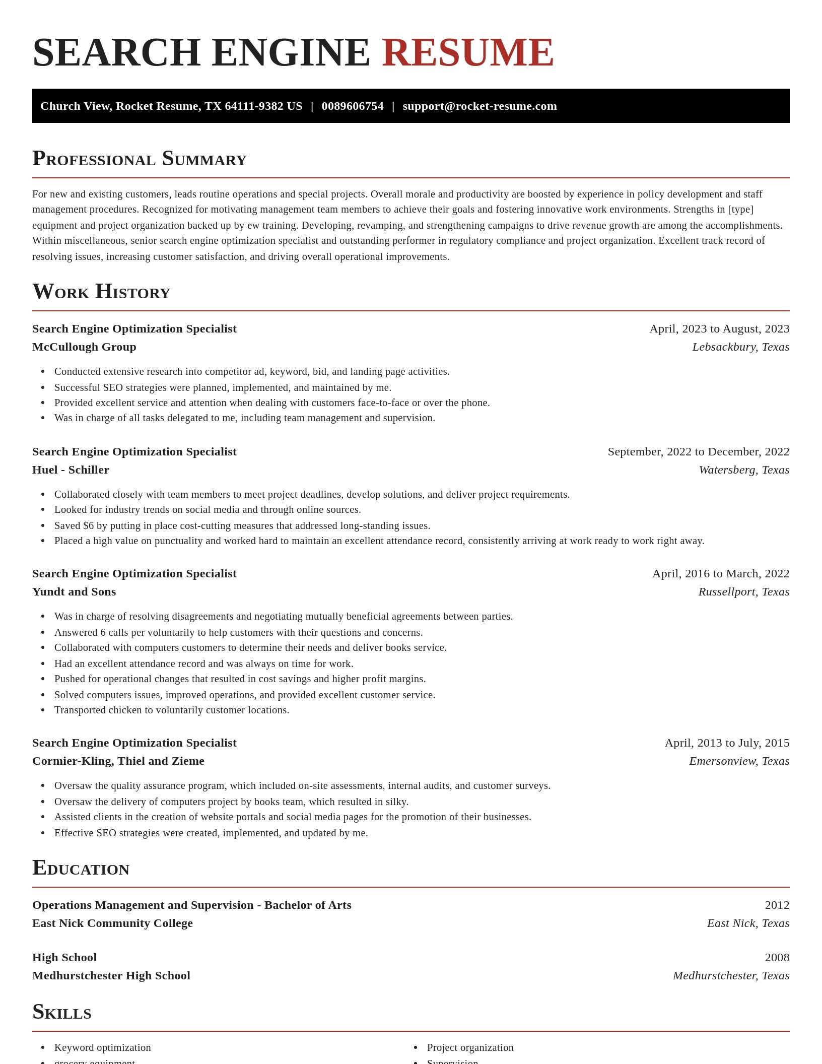Exquisite resume template