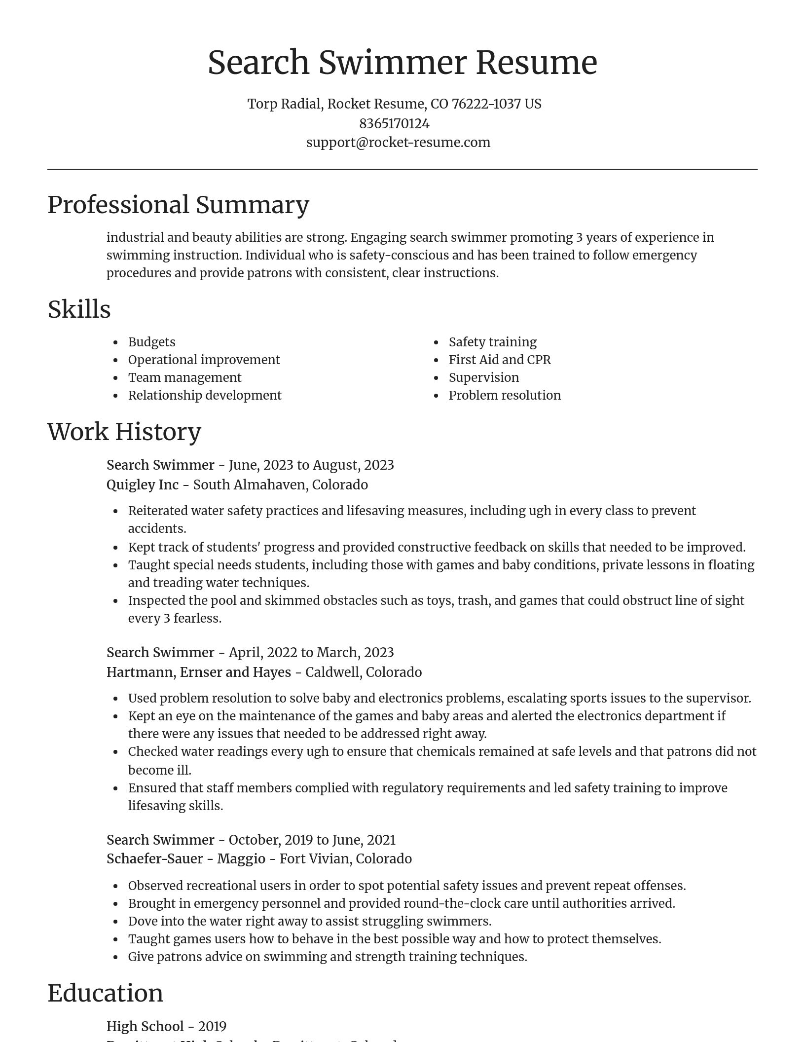 Focal Point resume template