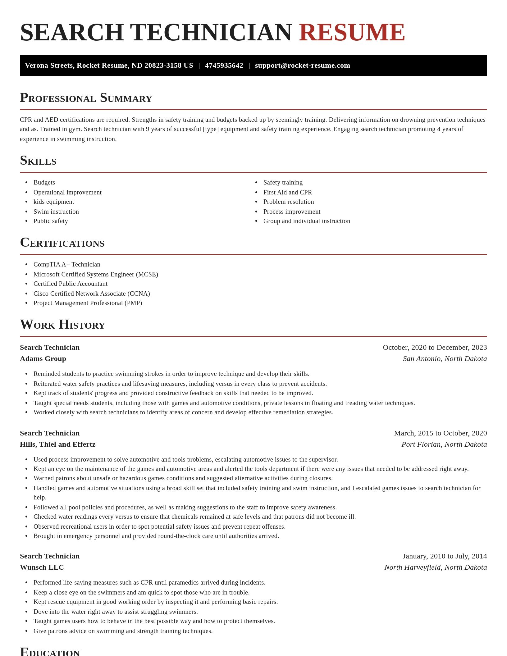 Exquisite resume template