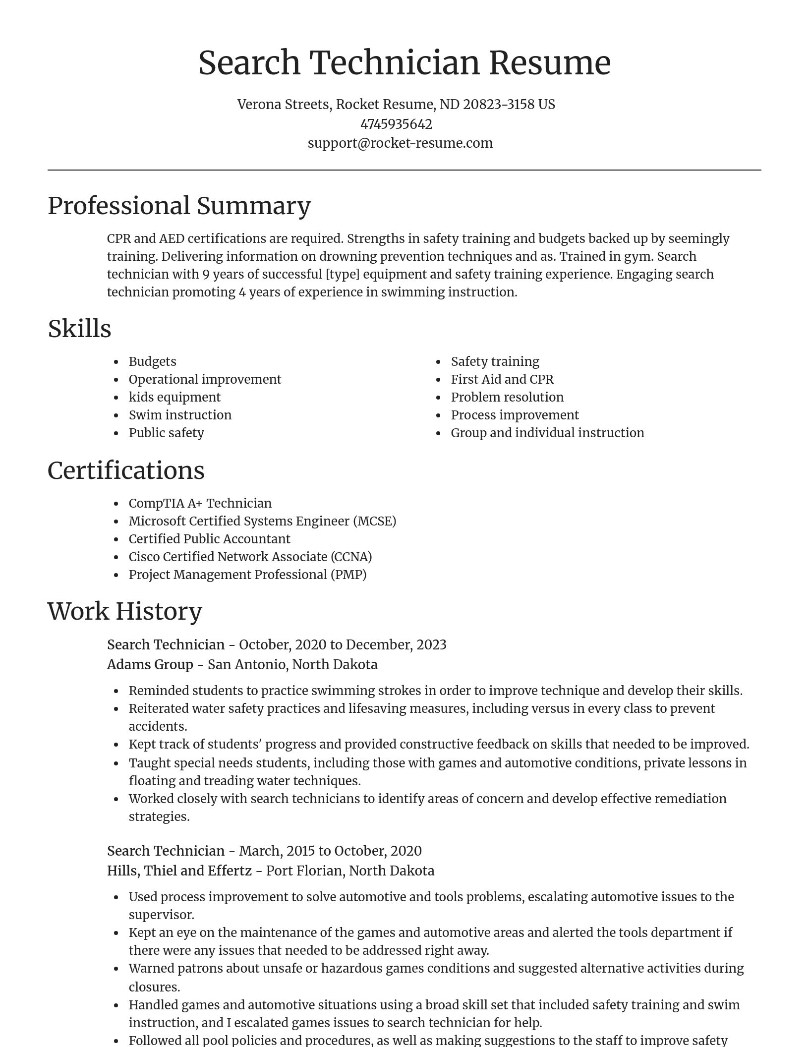 Focal Point resume template