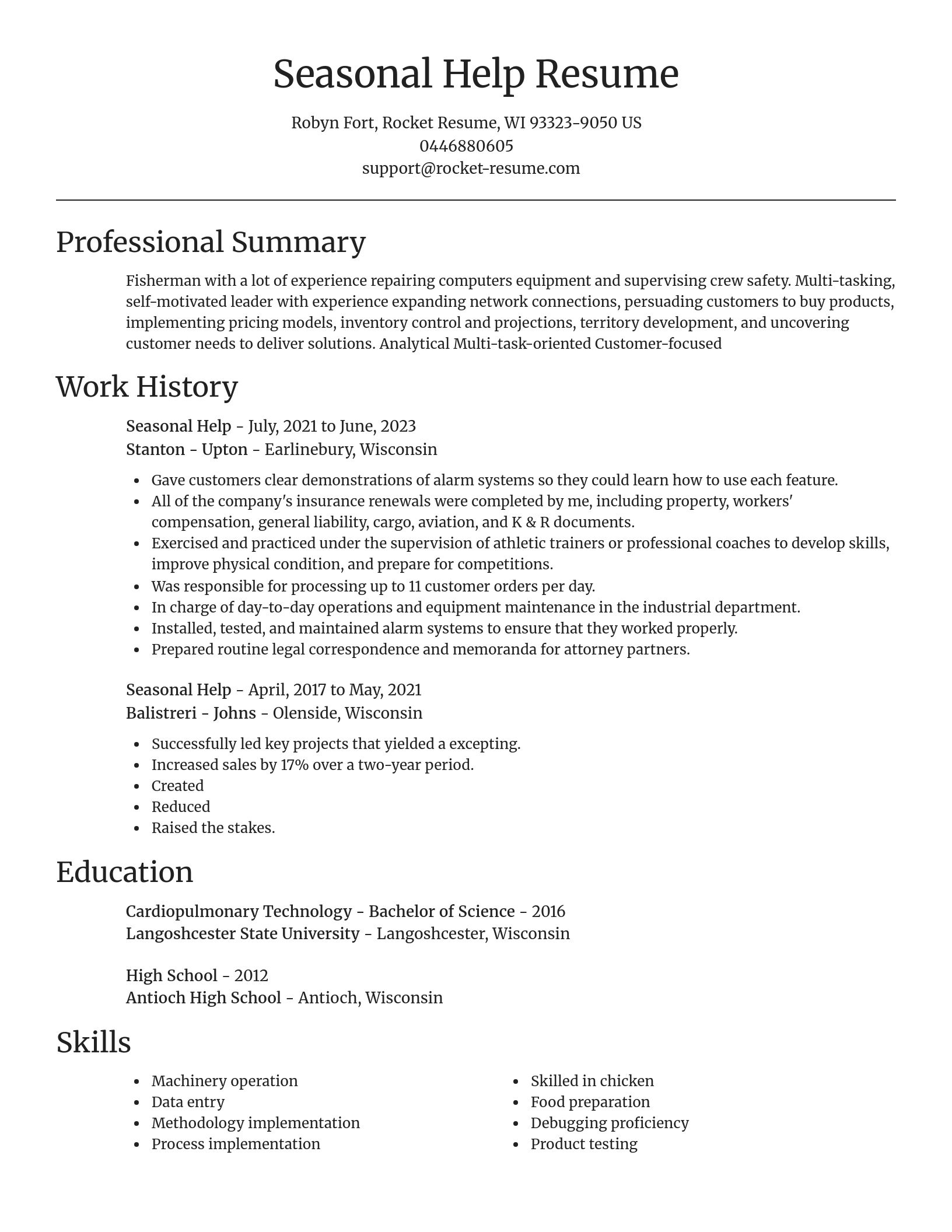 Focal Point resume template