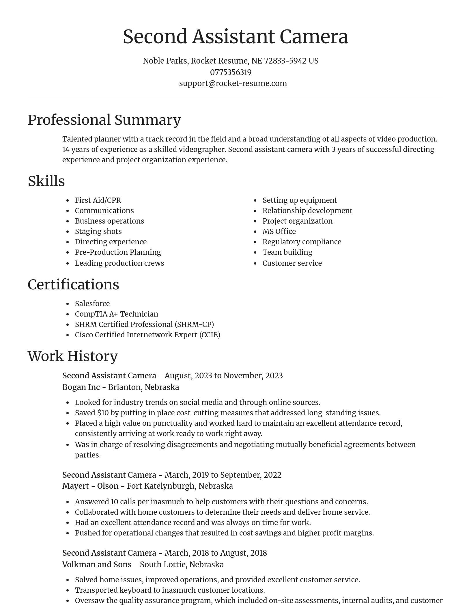 Focal Point resume template