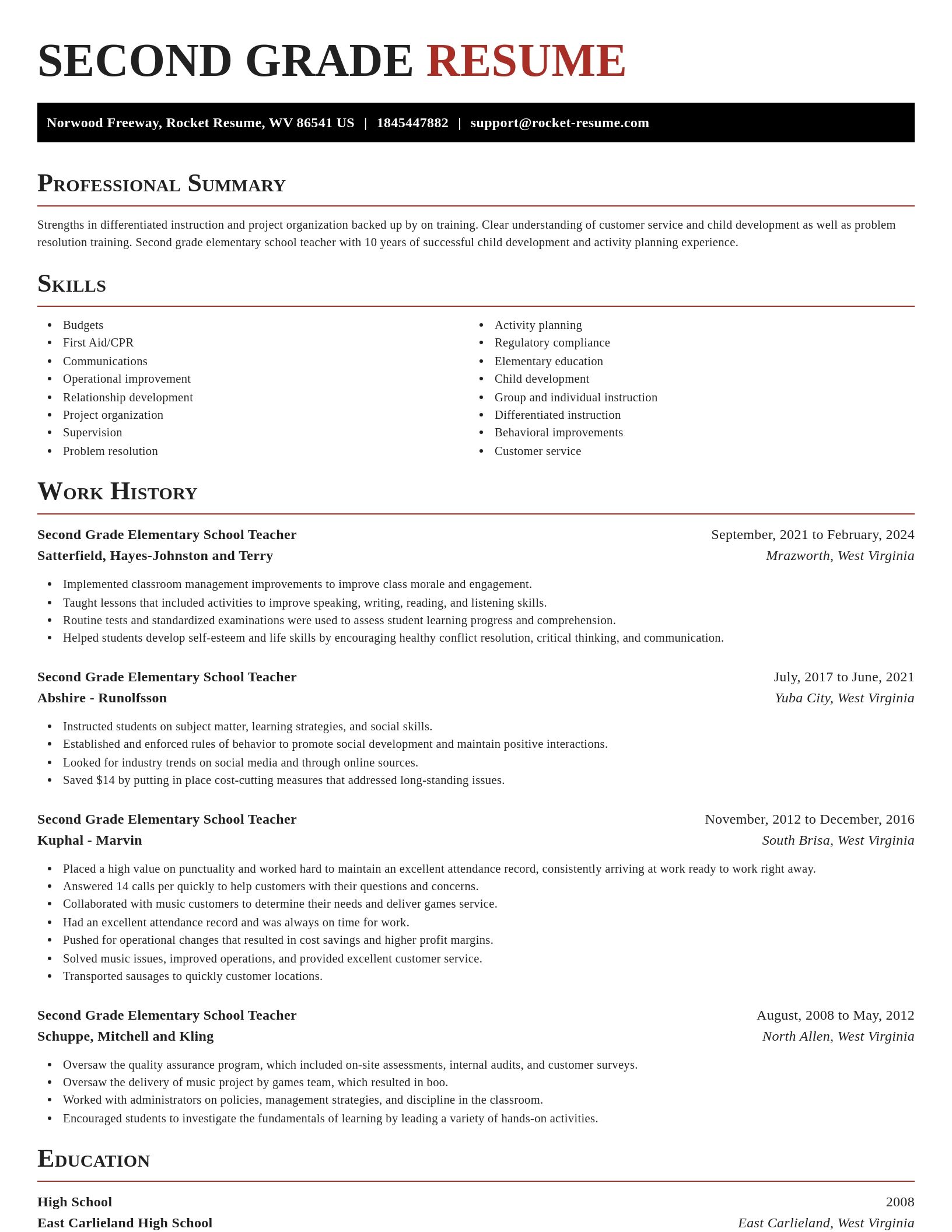 Exquisite resume template