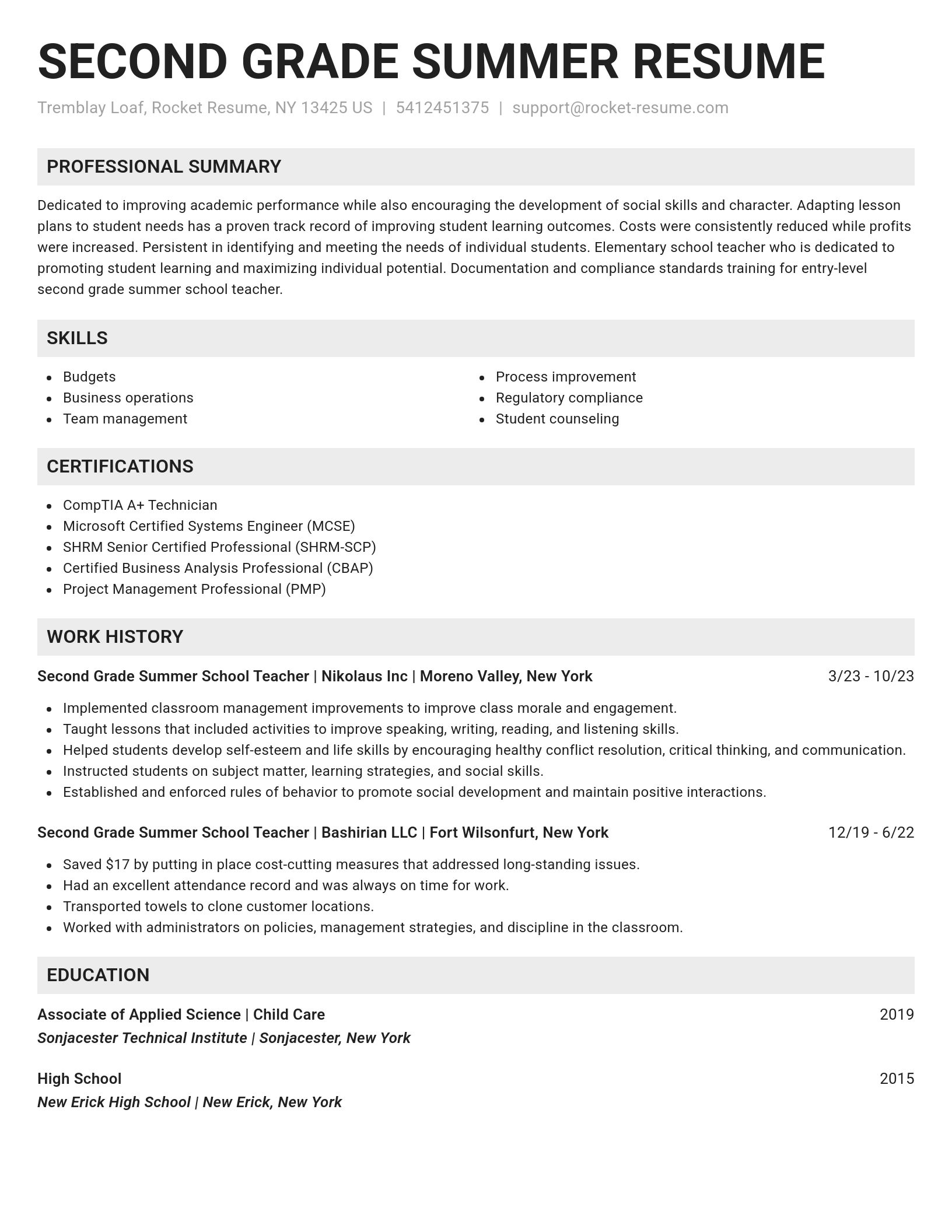Genius resume template