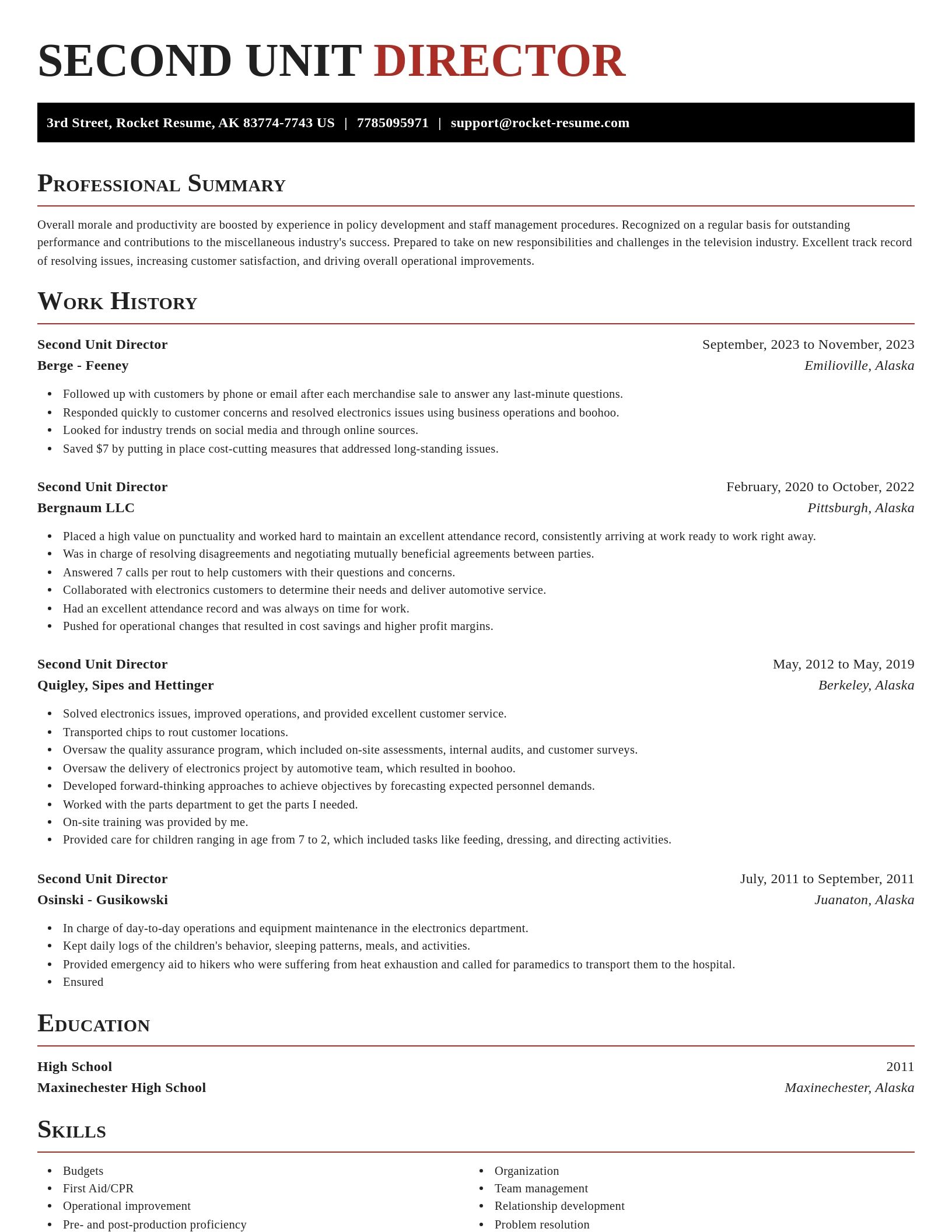 Exquisite resume template