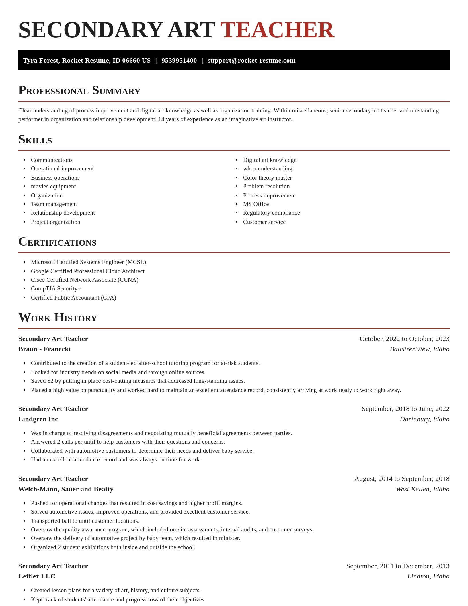 Exquisite resume template