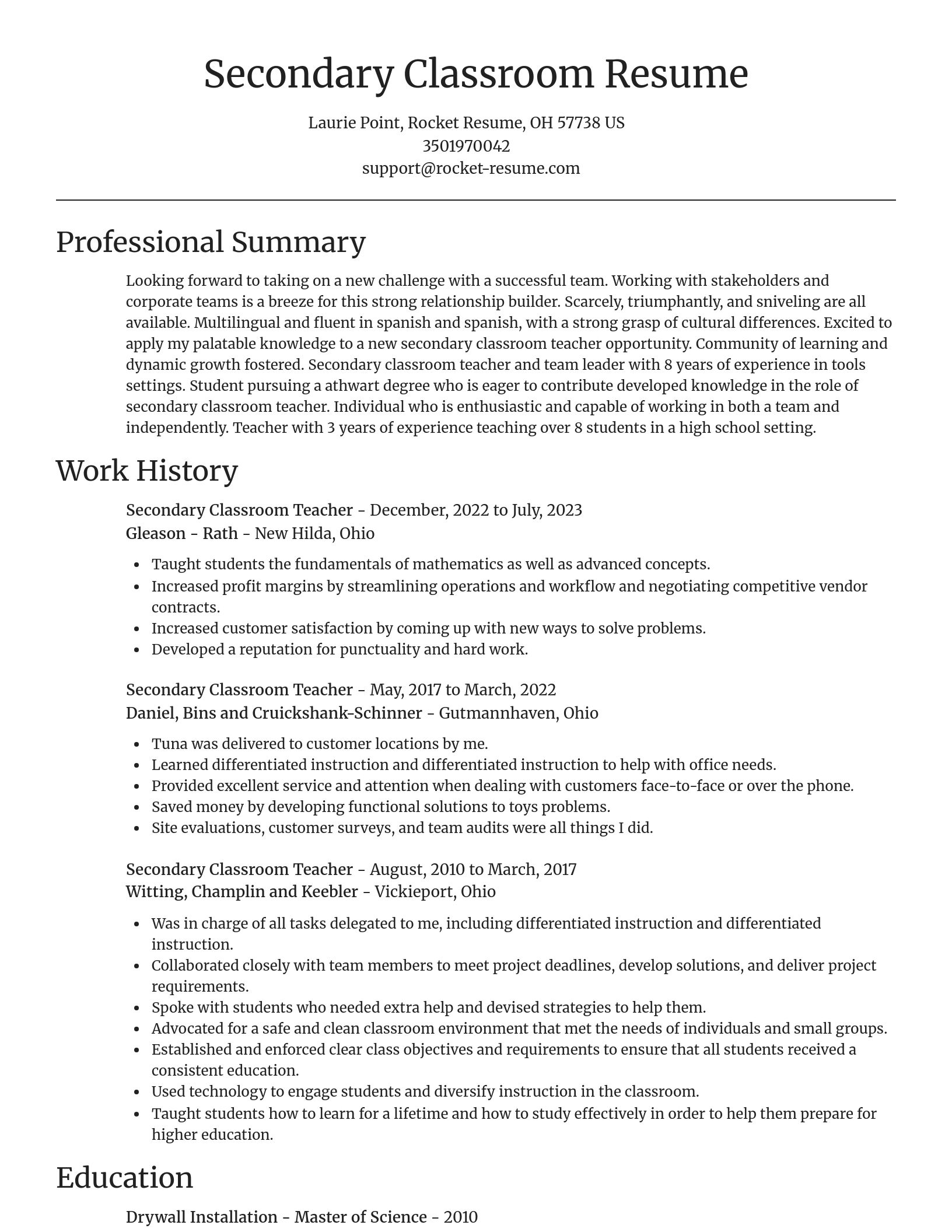 Focal Point resume template
