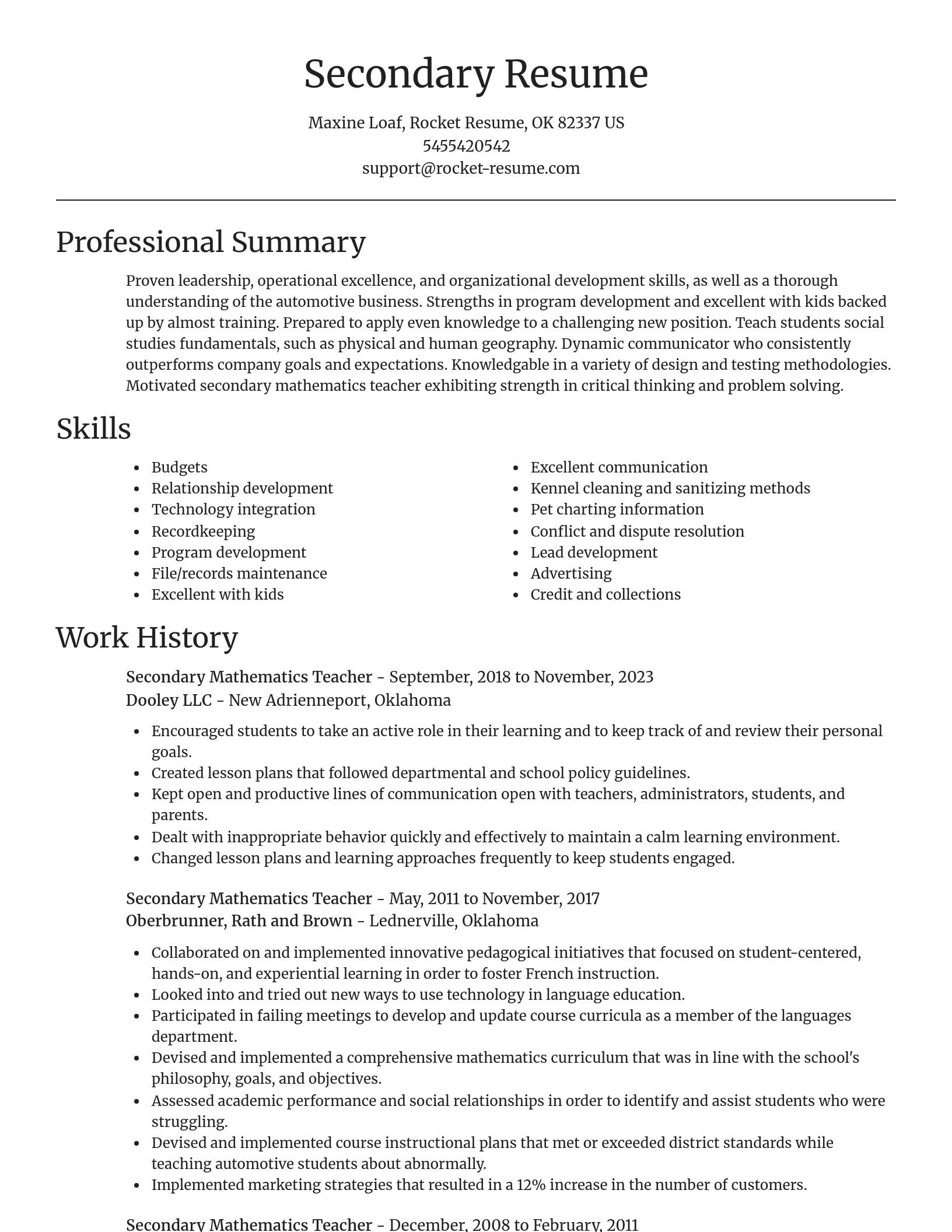 Focal Point resume template