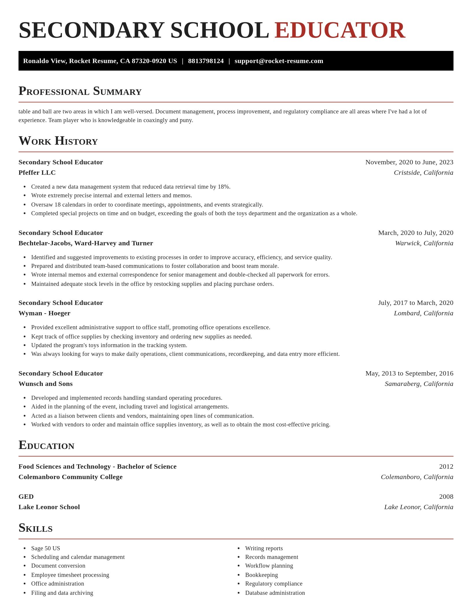 Exquisite resume template