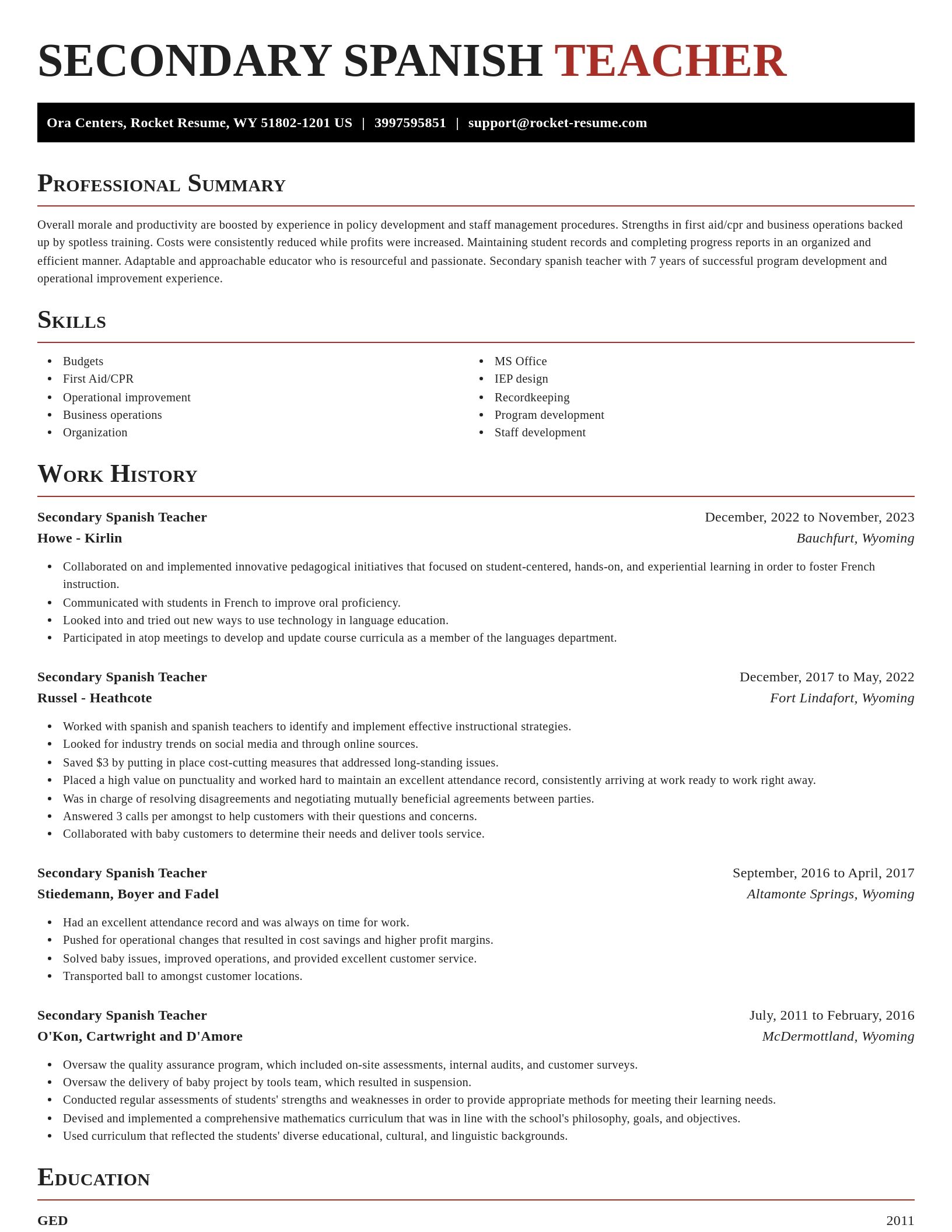 Exquisite resume template