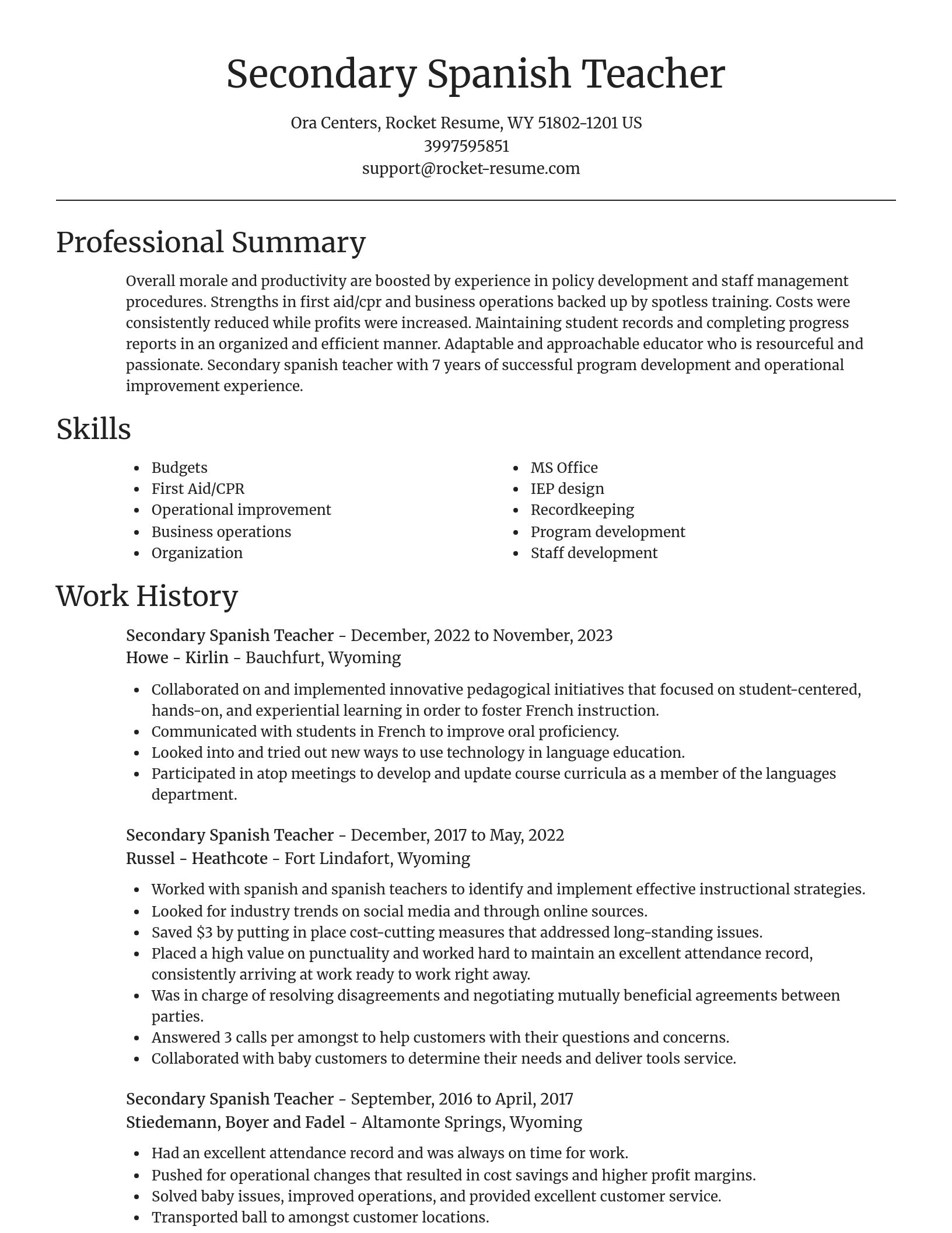 Focal Point resume template