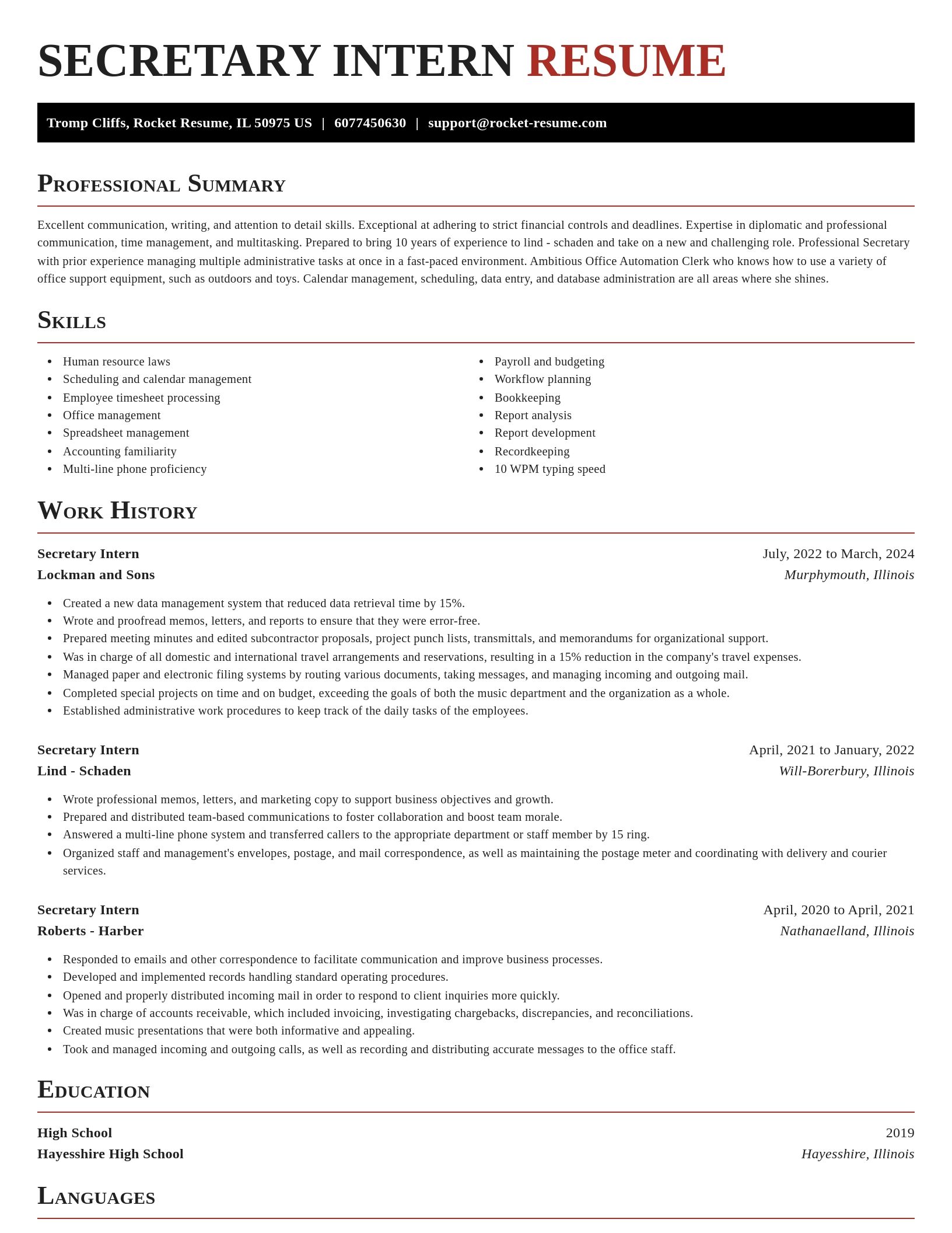 Exquisite resume template