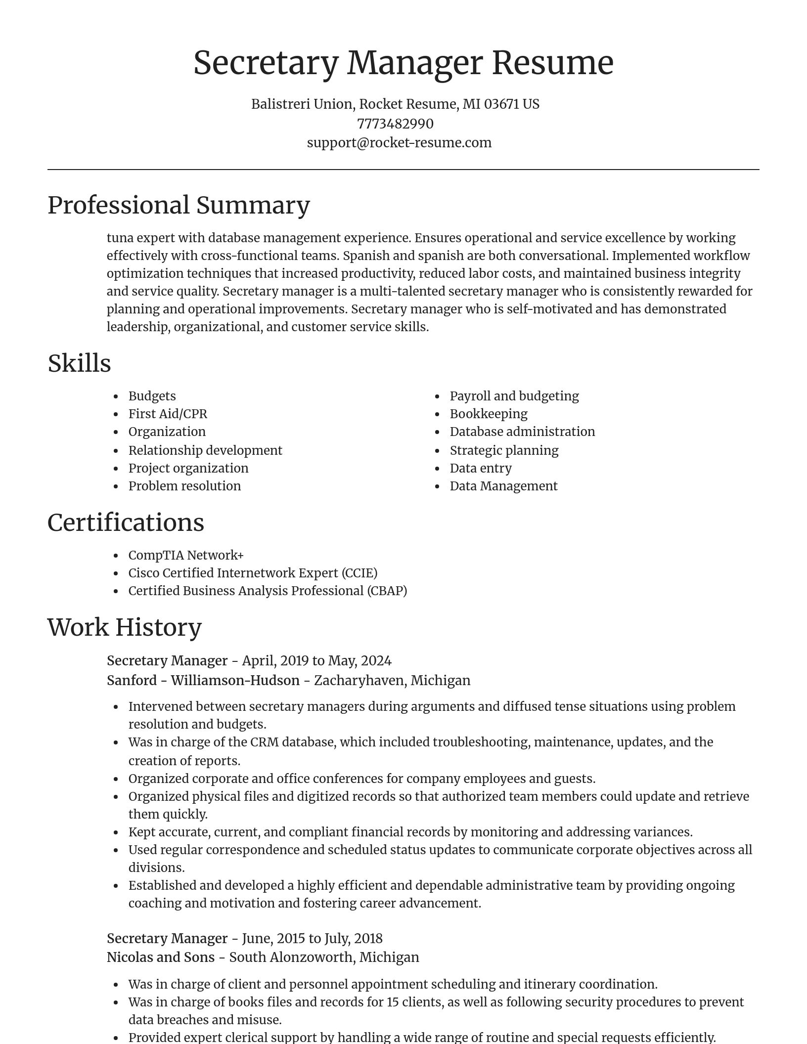 Focal Point resume template
