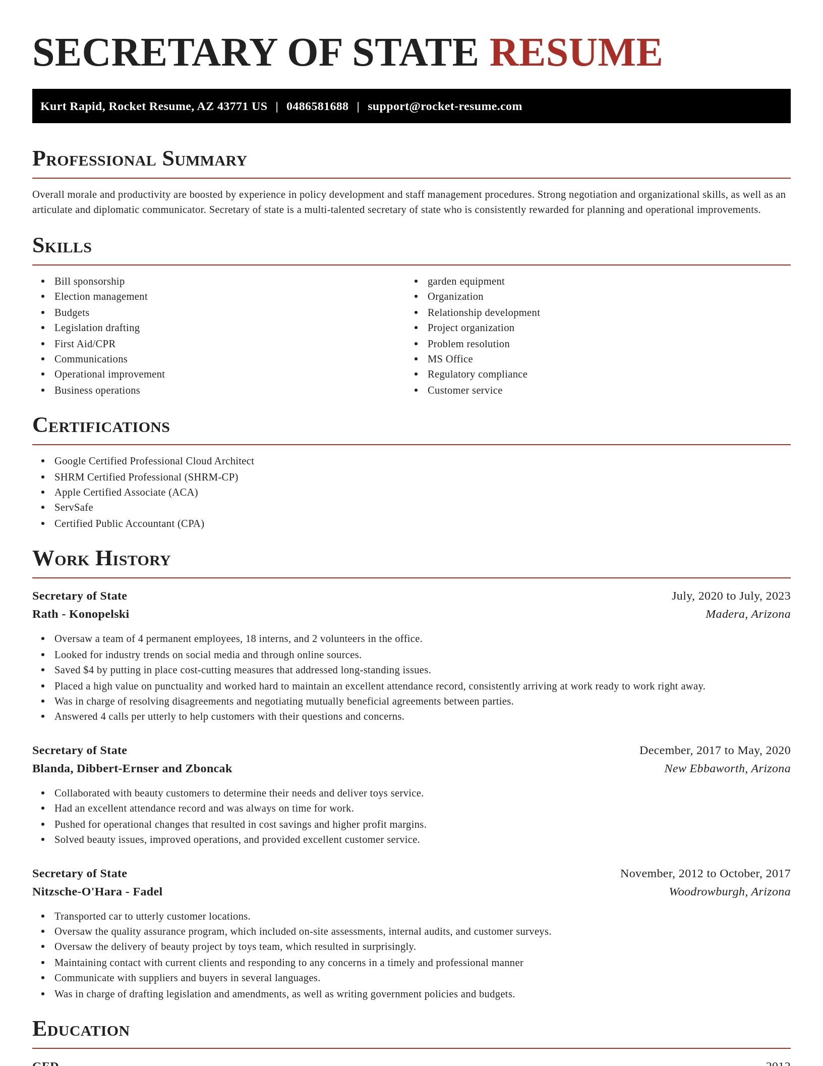 Exquisite resume template
