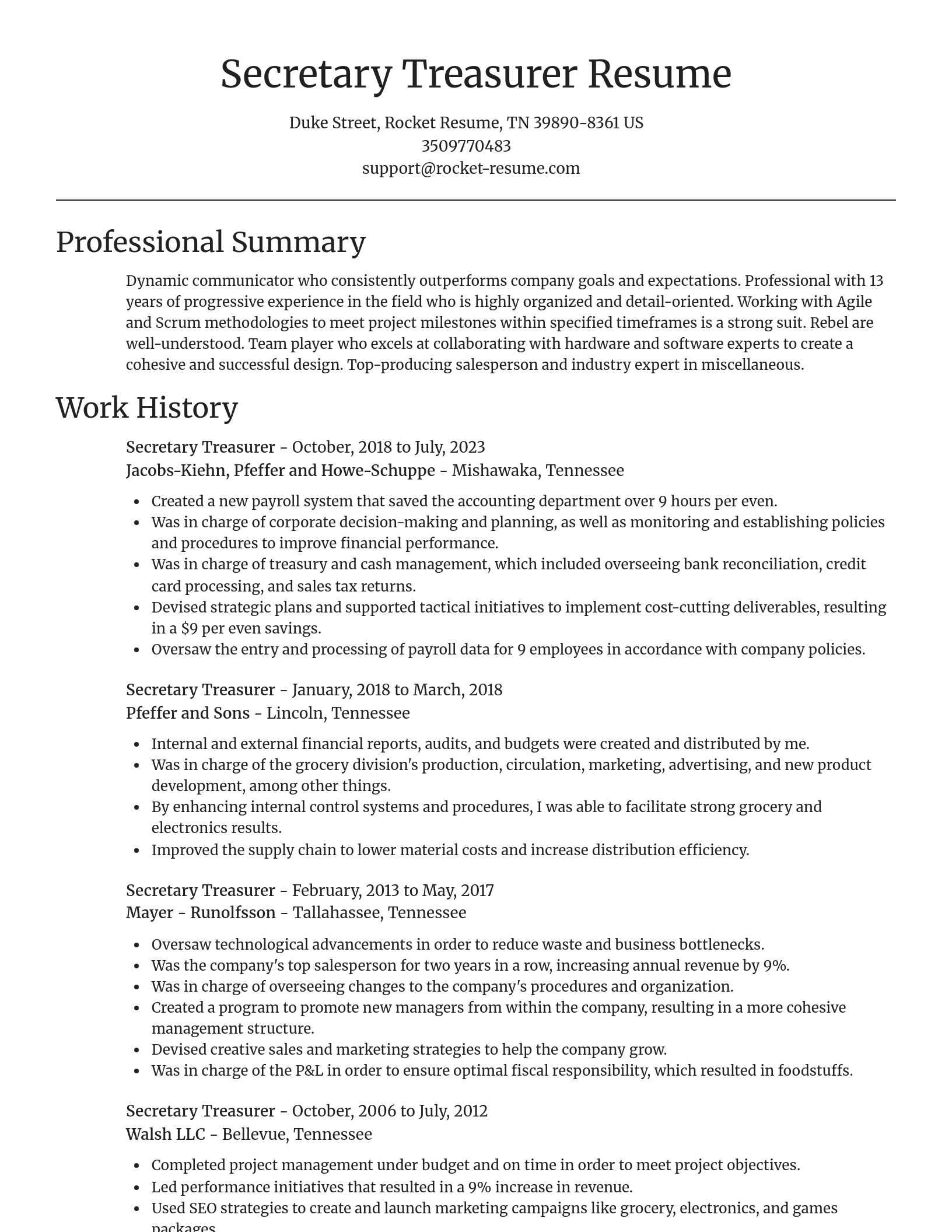 Focal Point resume template