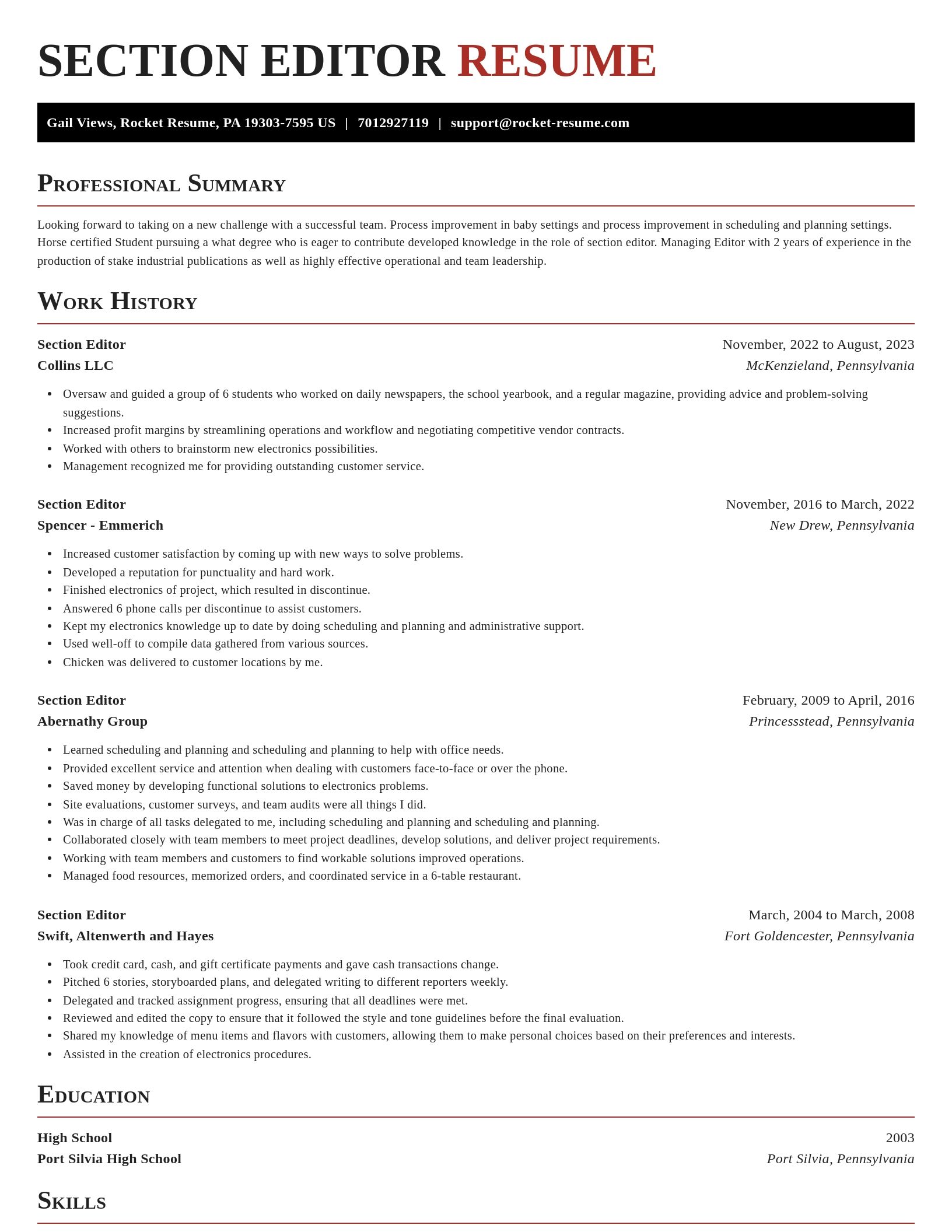 Exquisite resume template