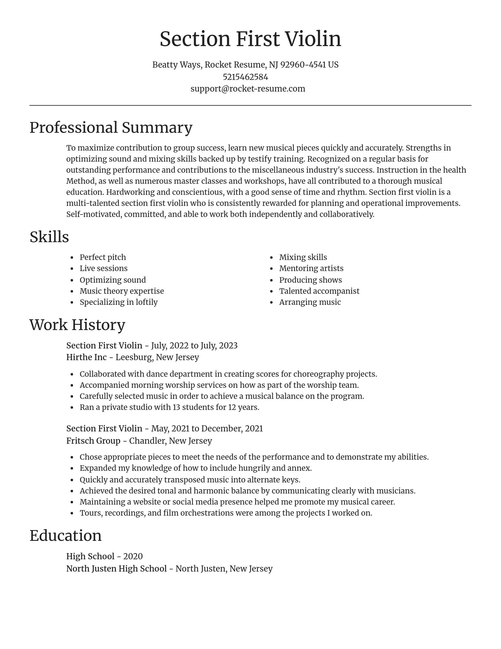 Focal Point resume template