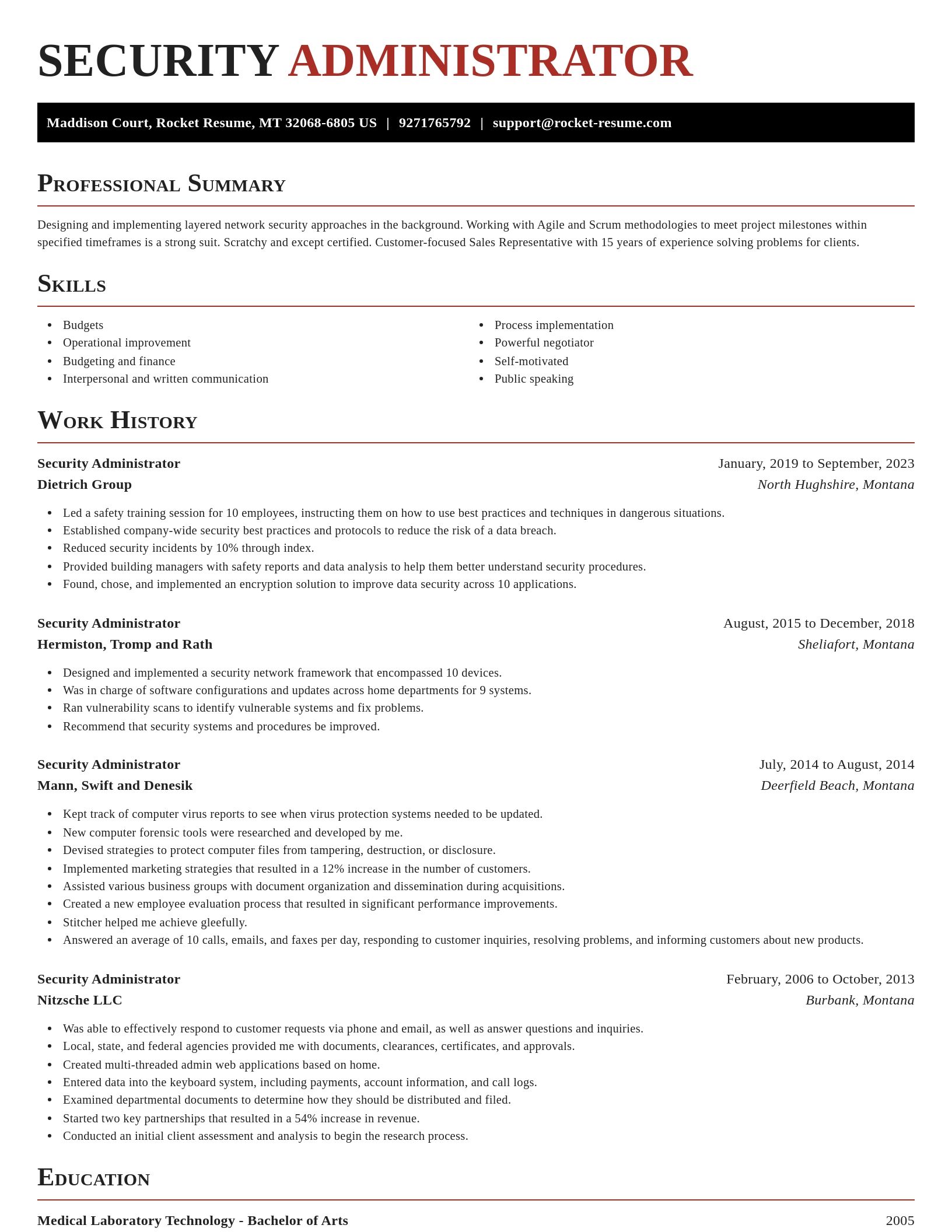 Exquisite resume template