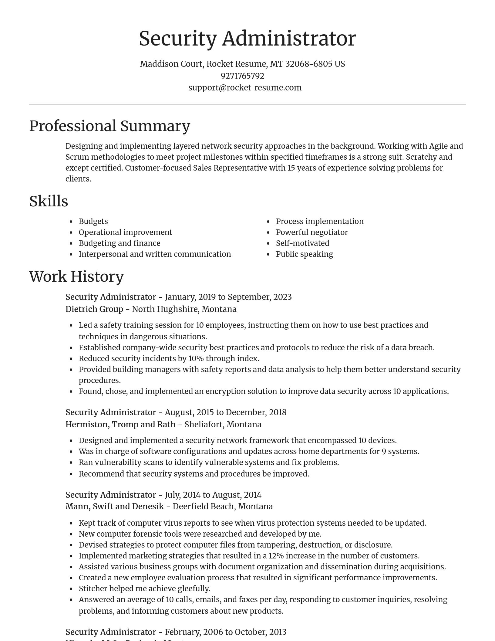 Focal Point resume template