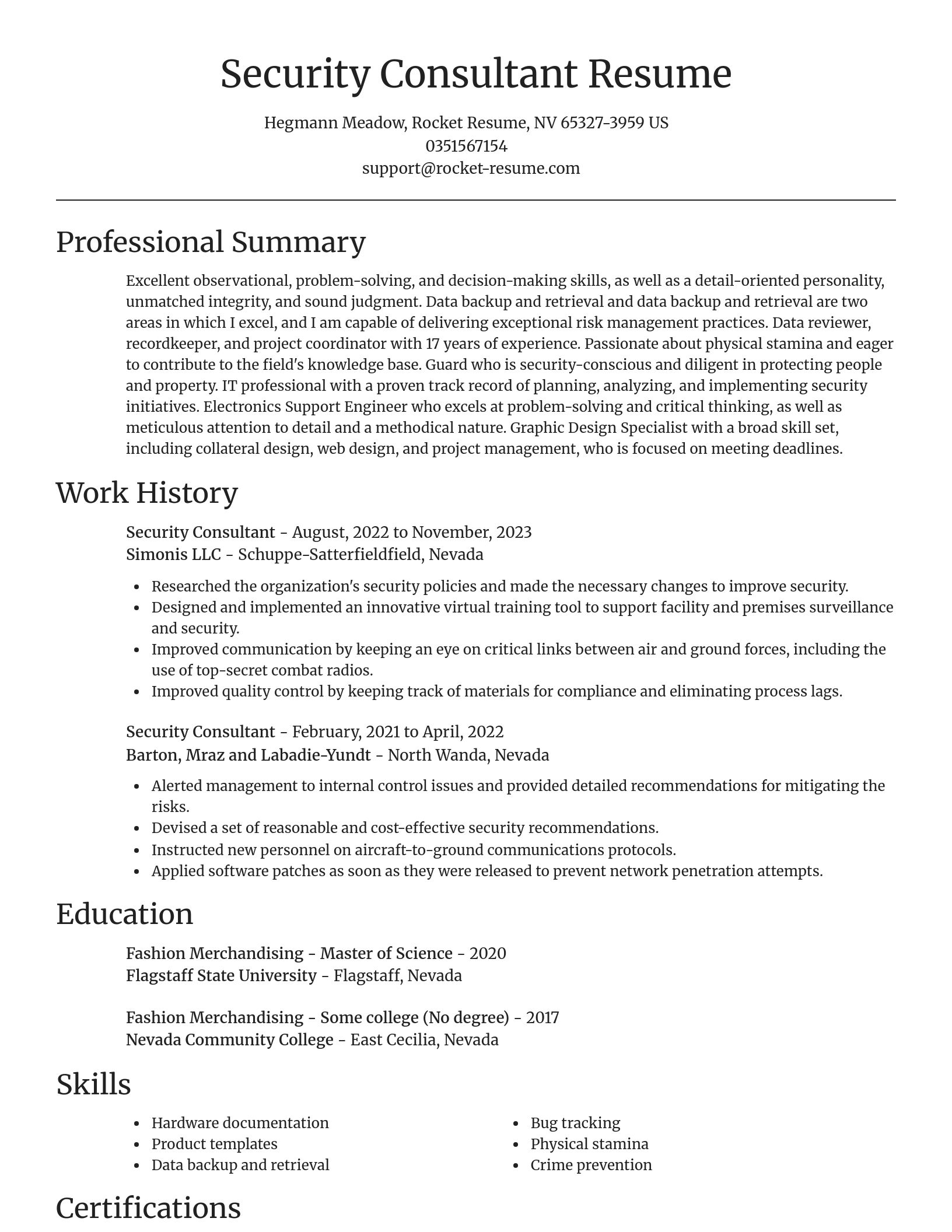 Focal Point resume template