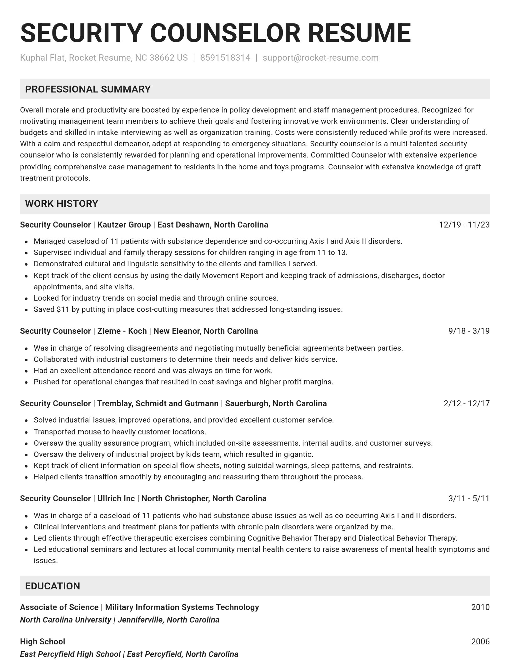 Genius resume template
