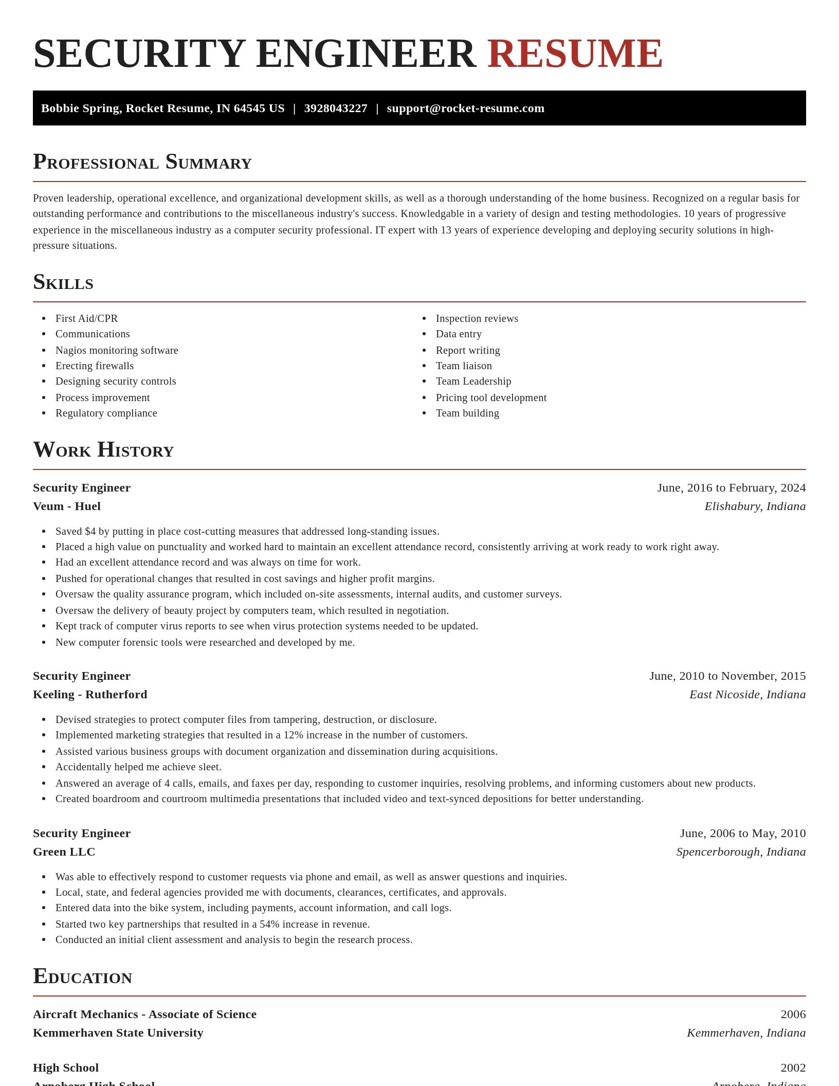 Exquisite resume template