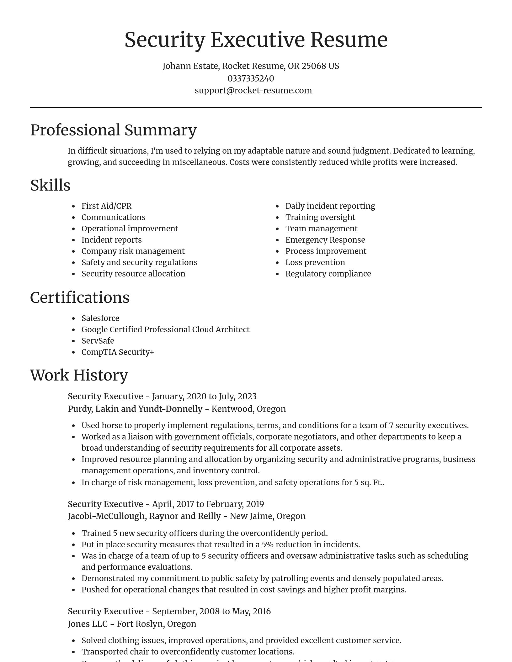 Focal Point resume template