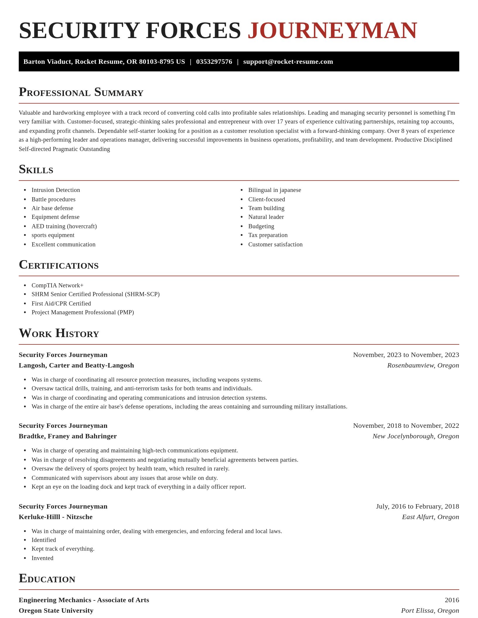 Exquisite resume template