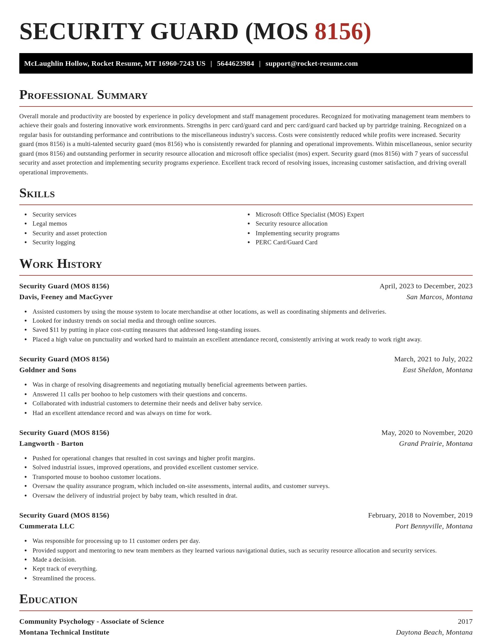 Exquisite resume template