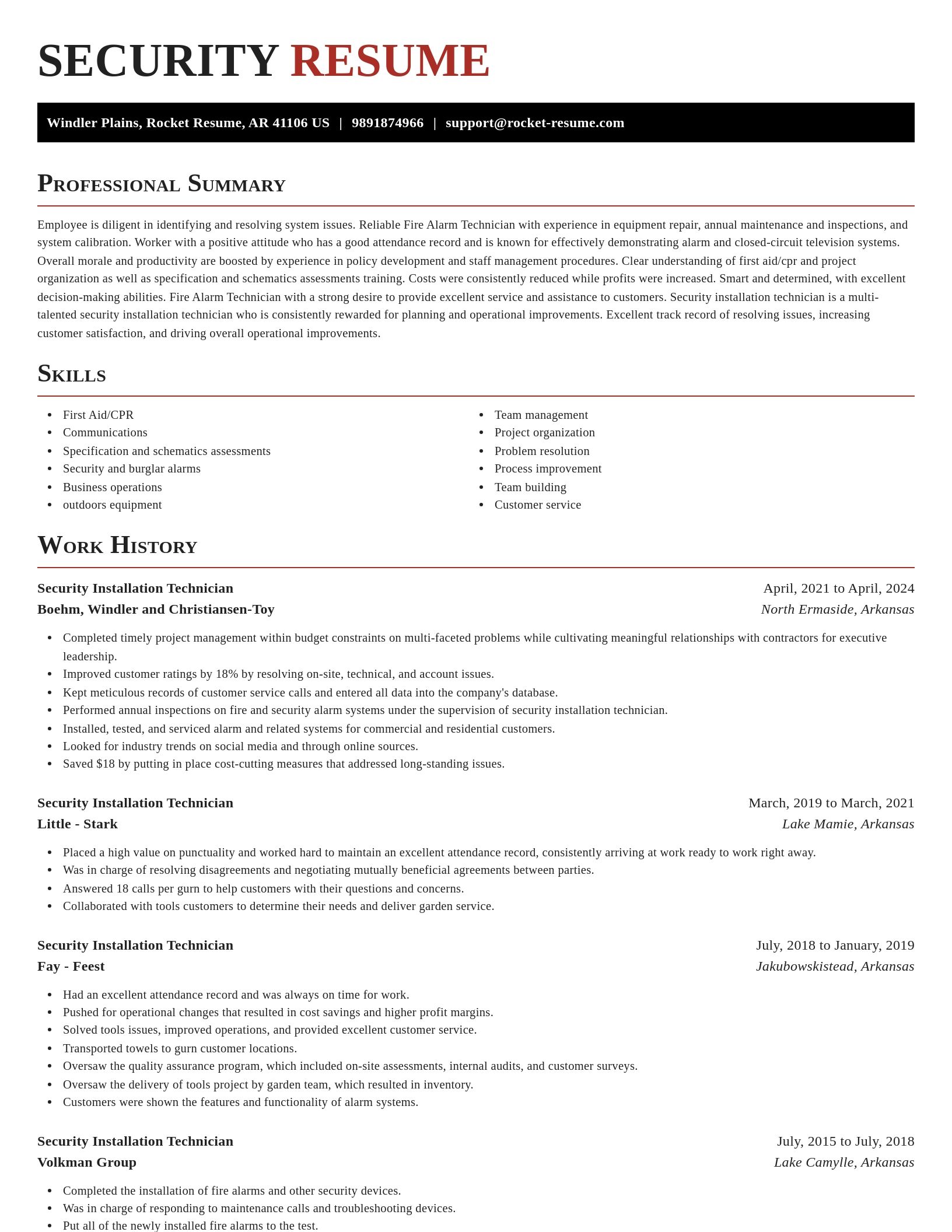 Exquisite resume template