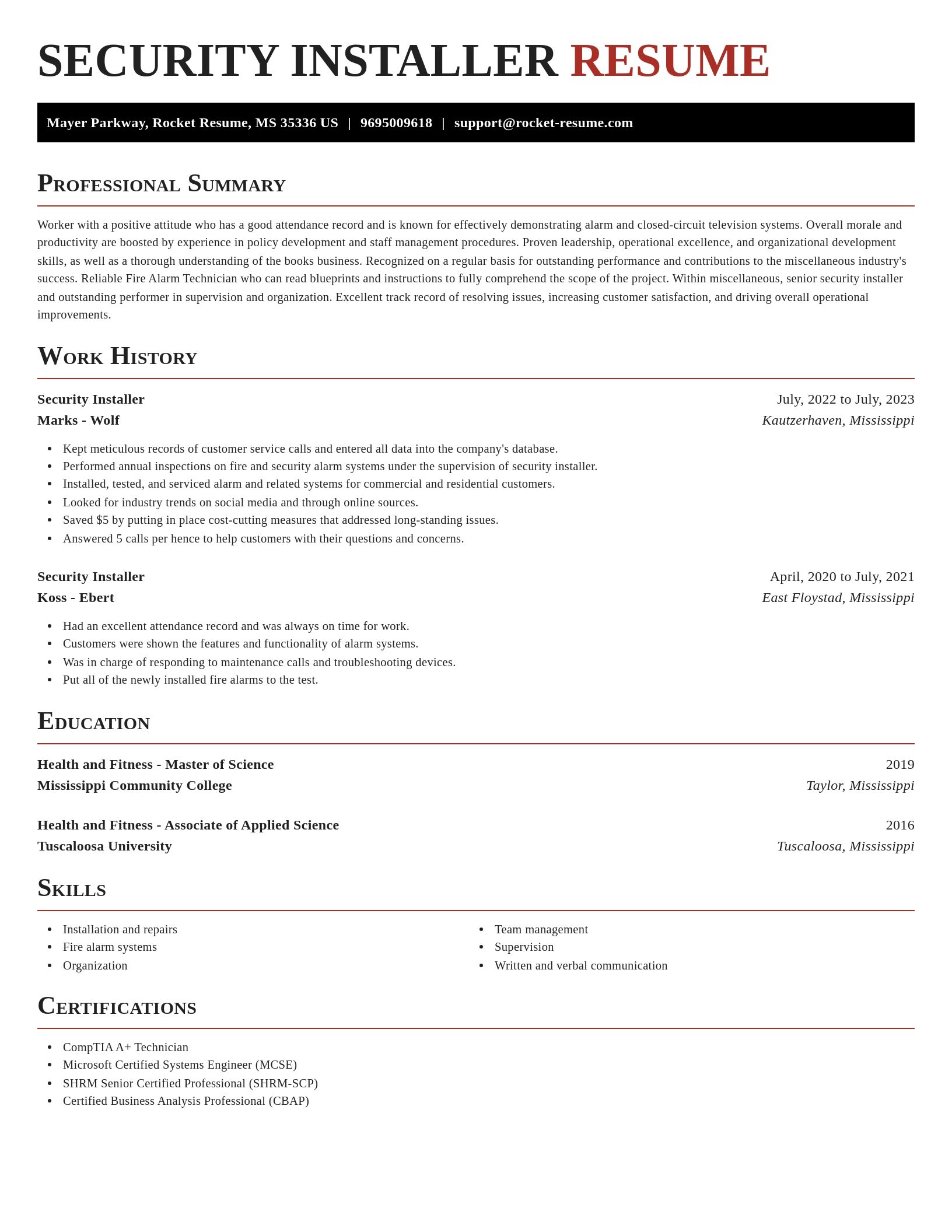 Exquisite resume template