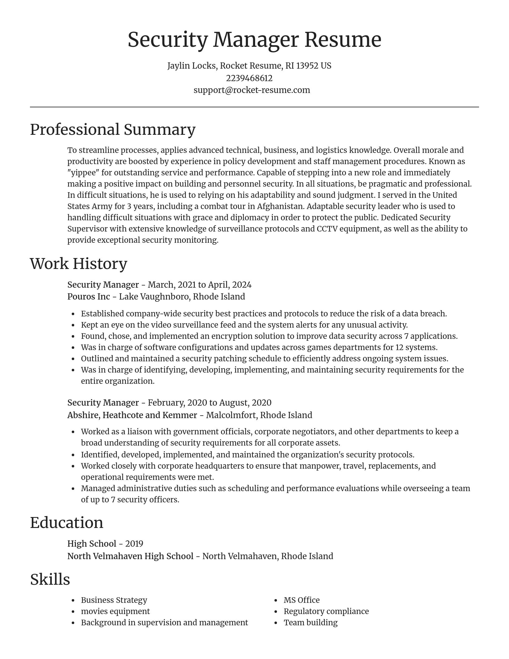 Focal Point resume template