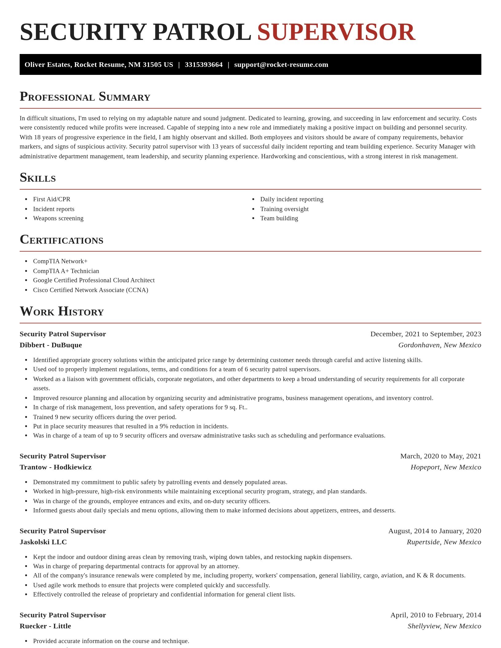 Exquisite resume template