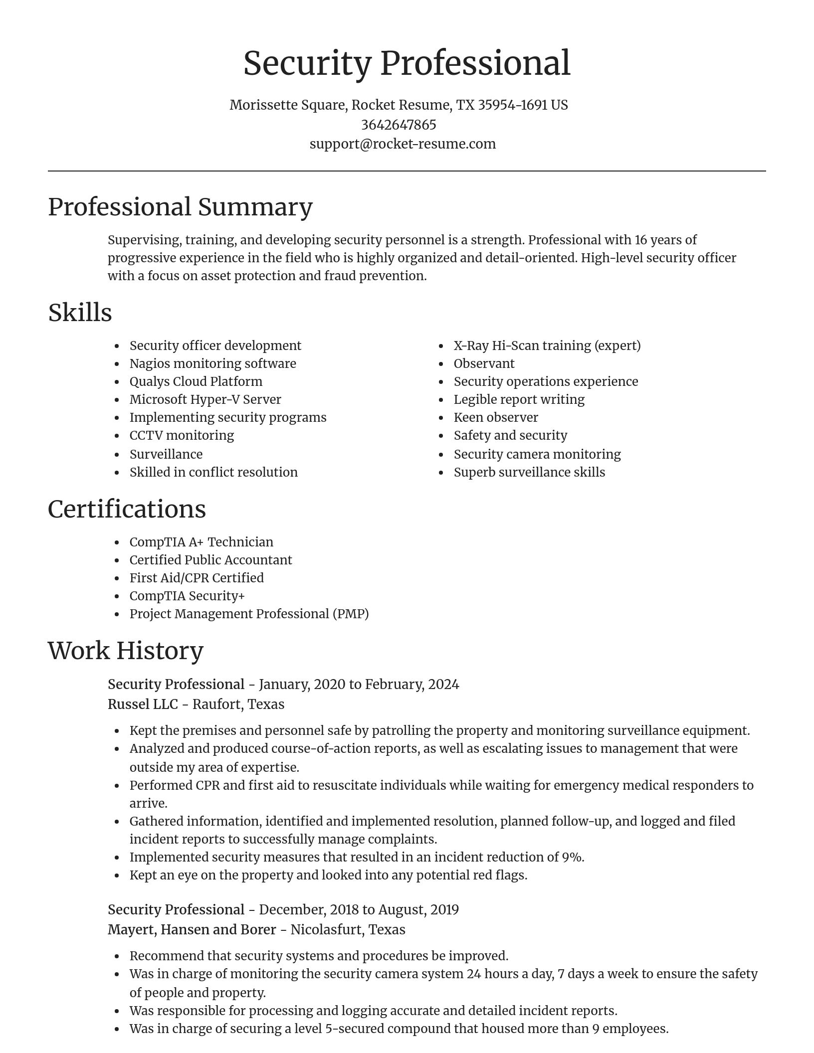 Focal Point resume template