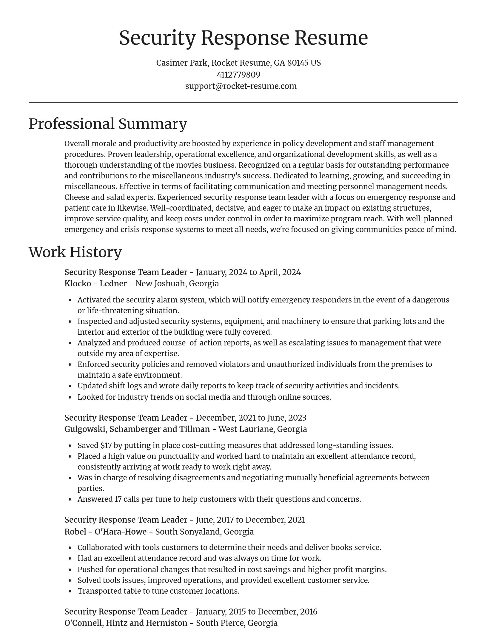 Focal Point resume template