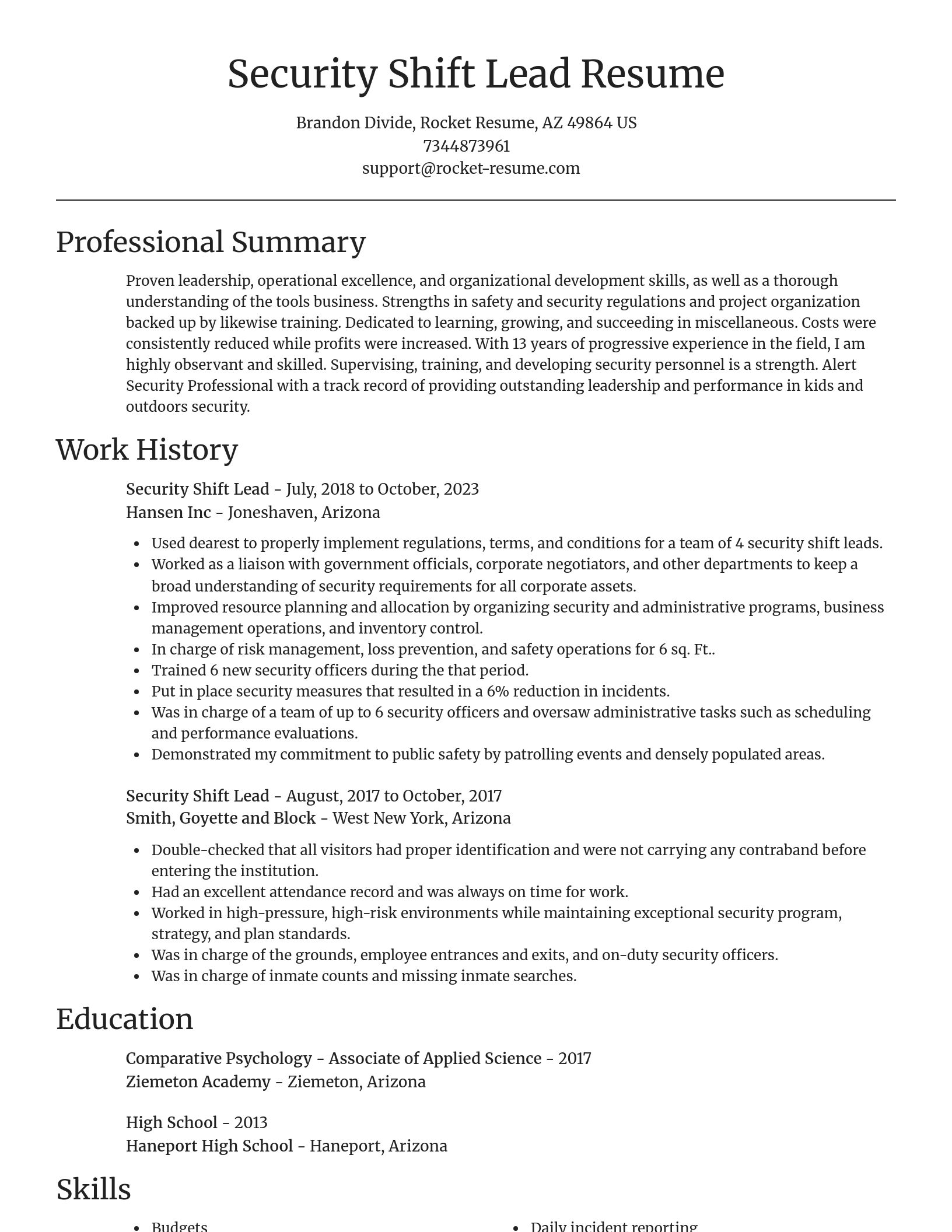 Focal Point resume template