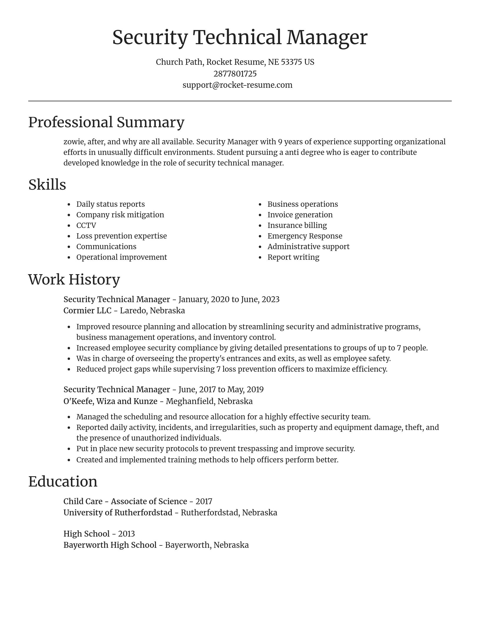 Focal Point resume template