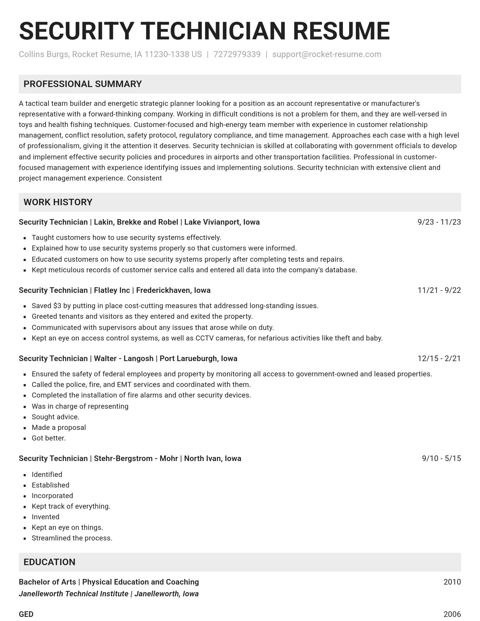 Genius resume template