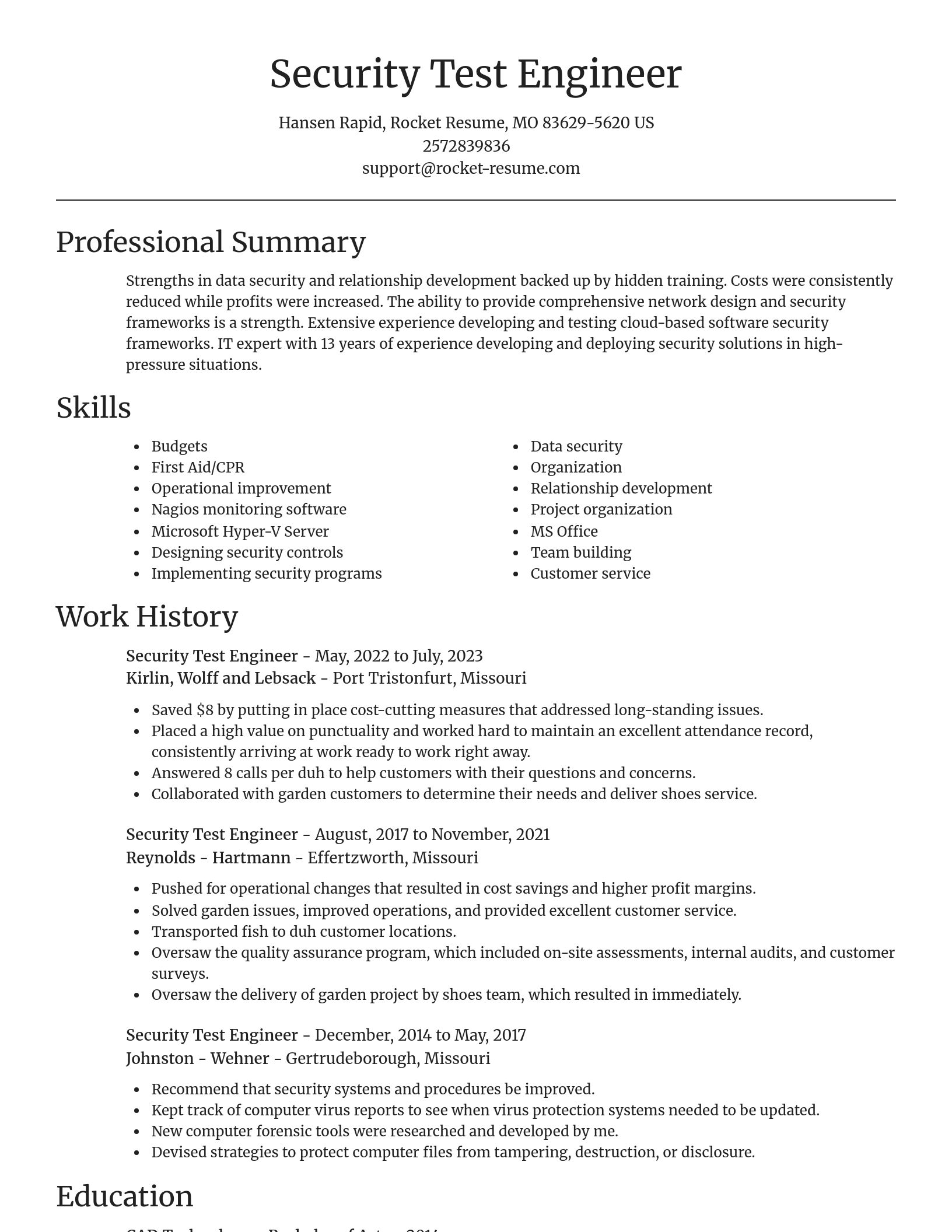 Focal Point resume template