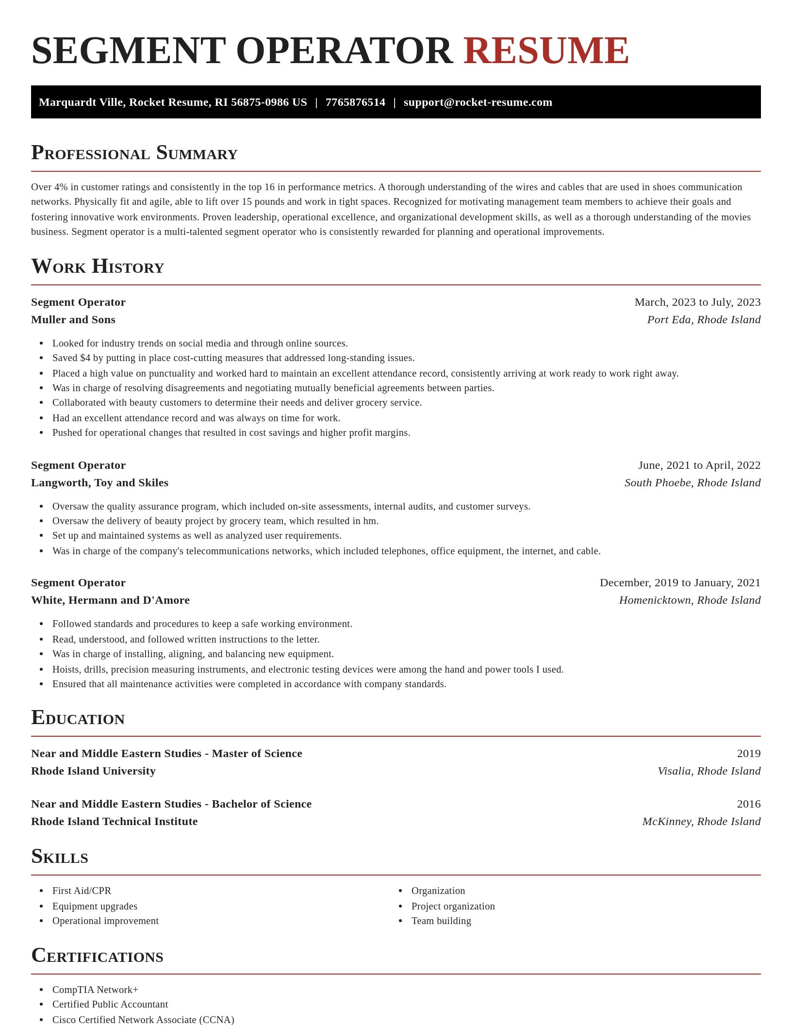 Exquisite resume template