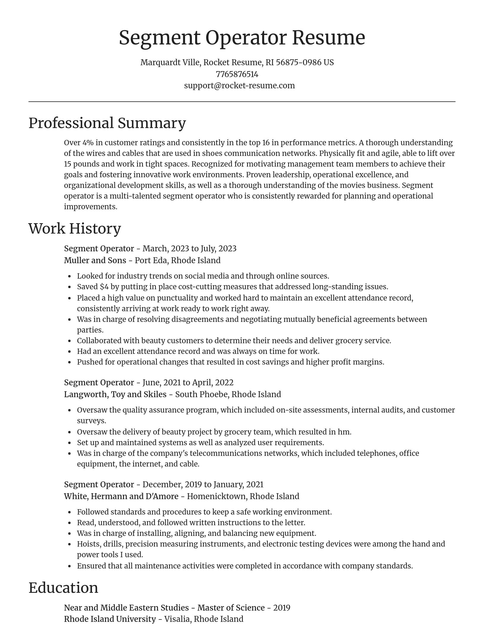 Focal Point resume template